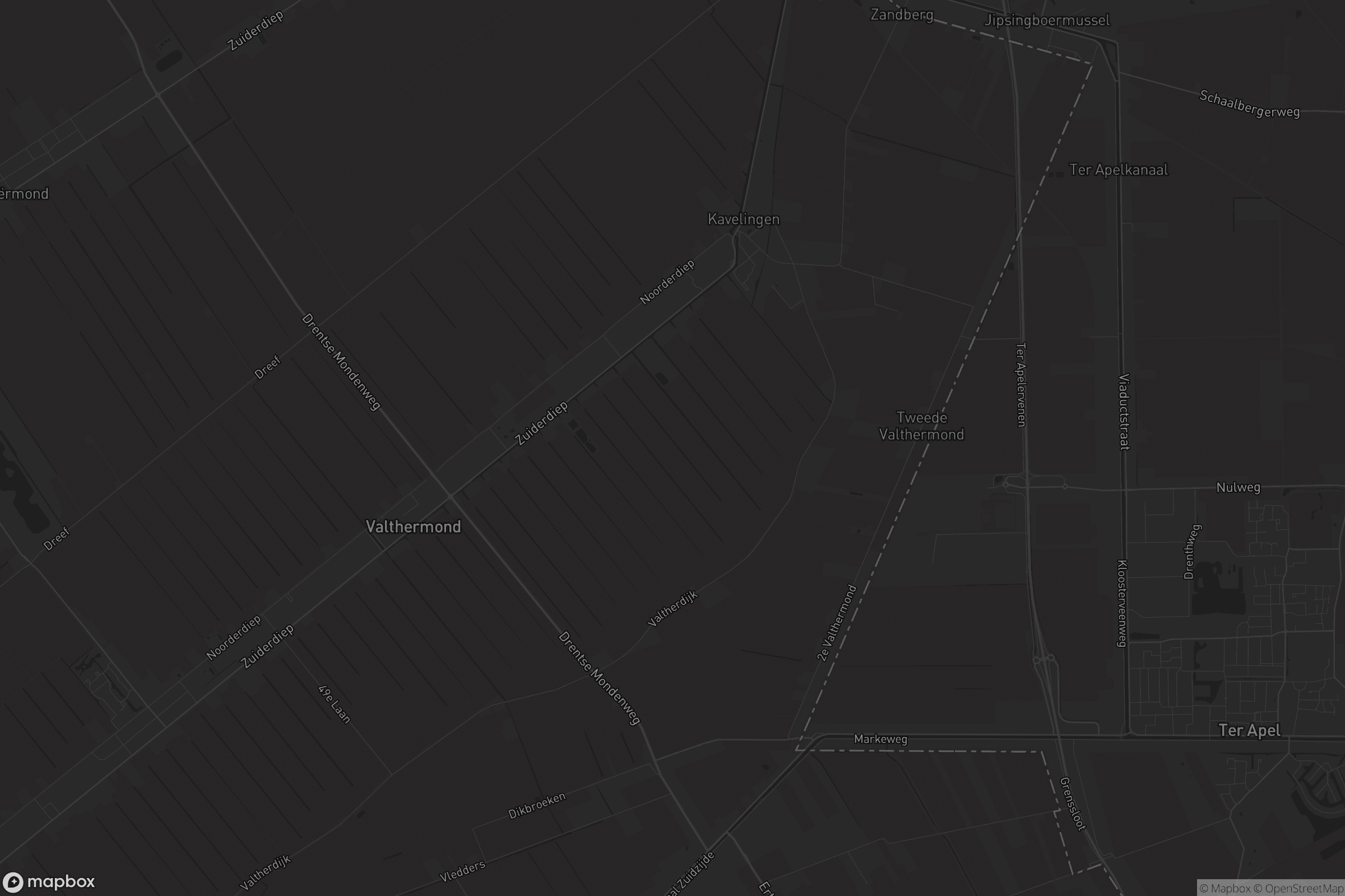 Kaart van 2e Valthermond