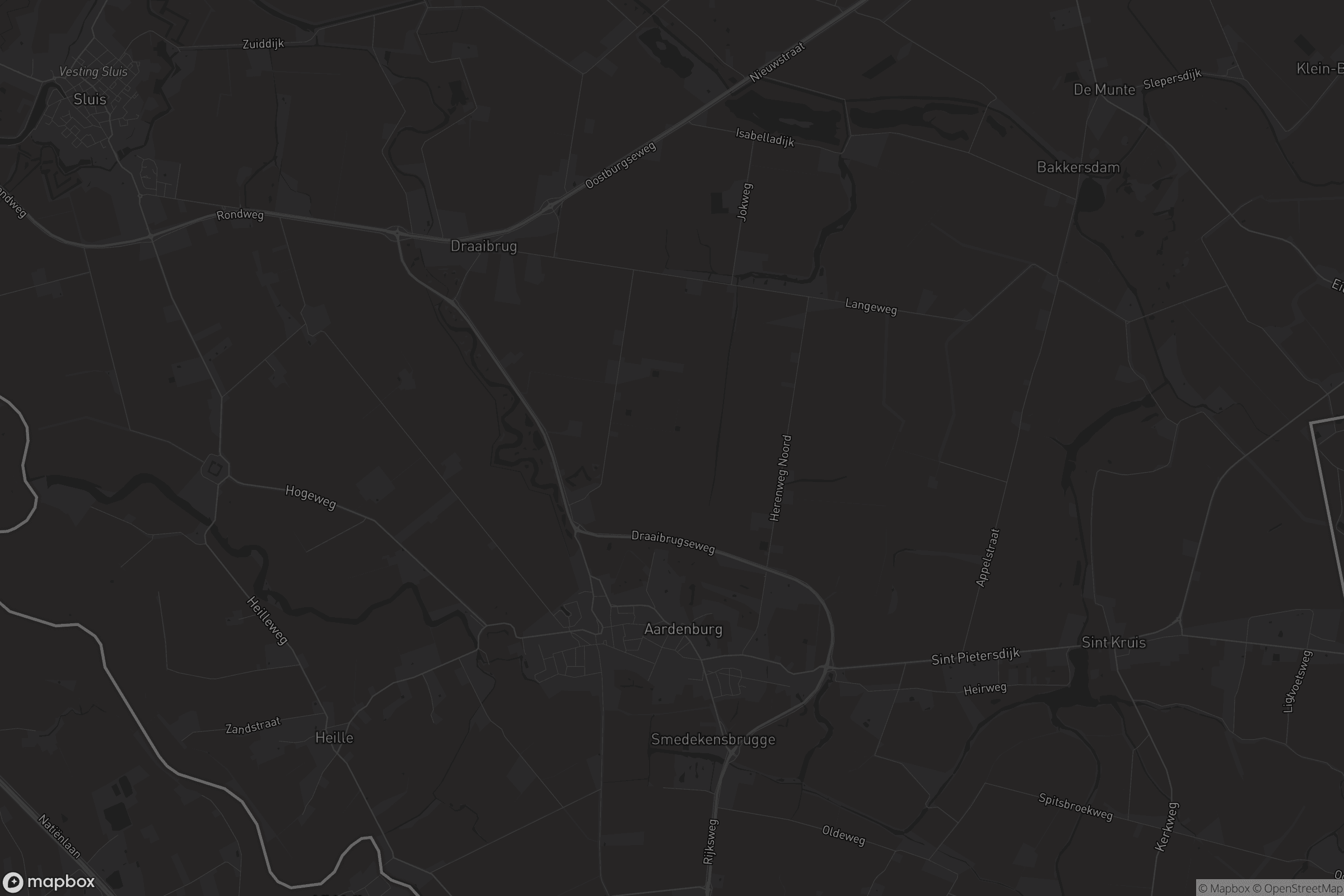 Kaart van Aardenburg