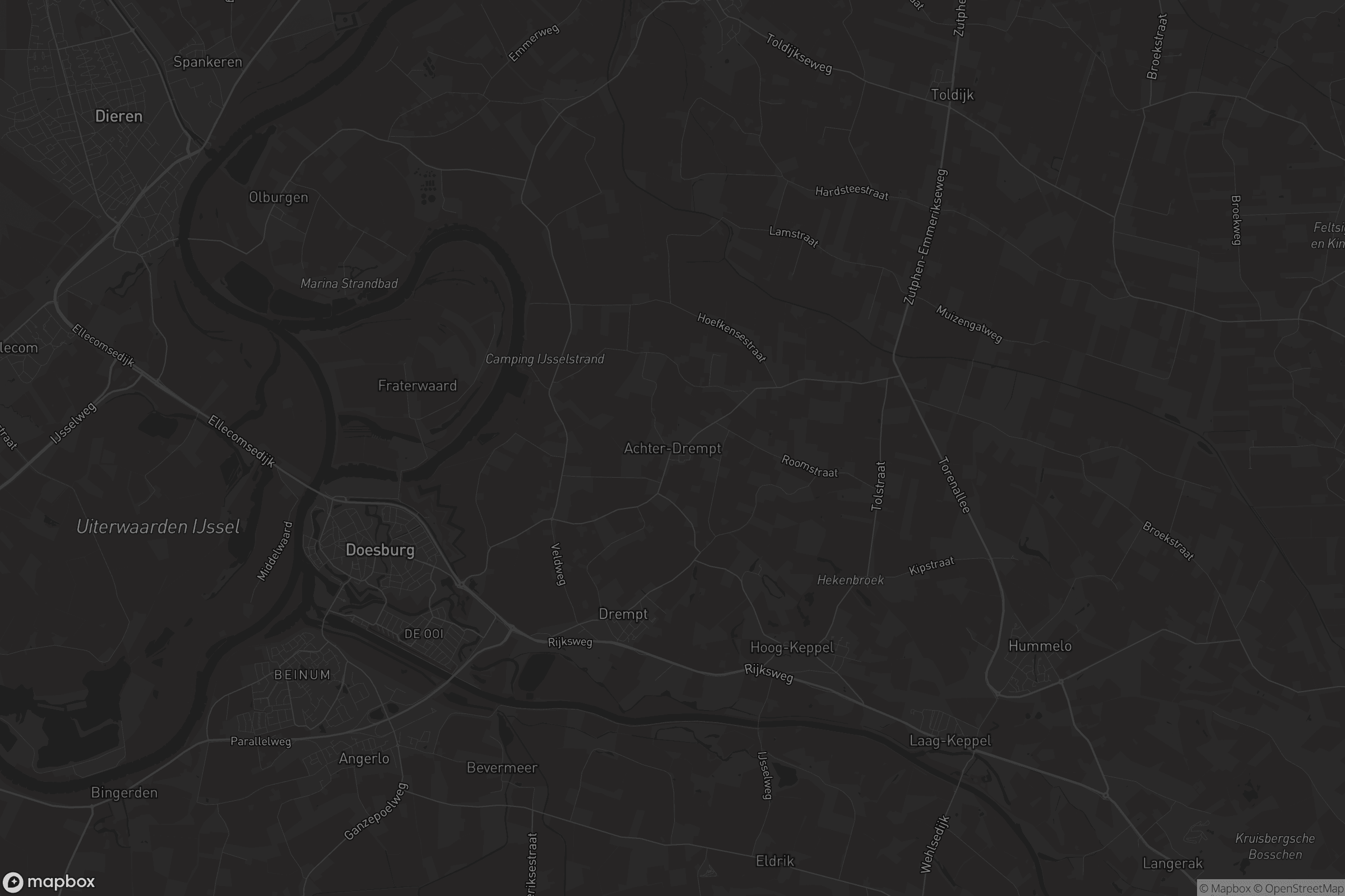 Kaart van Achter-Drempt