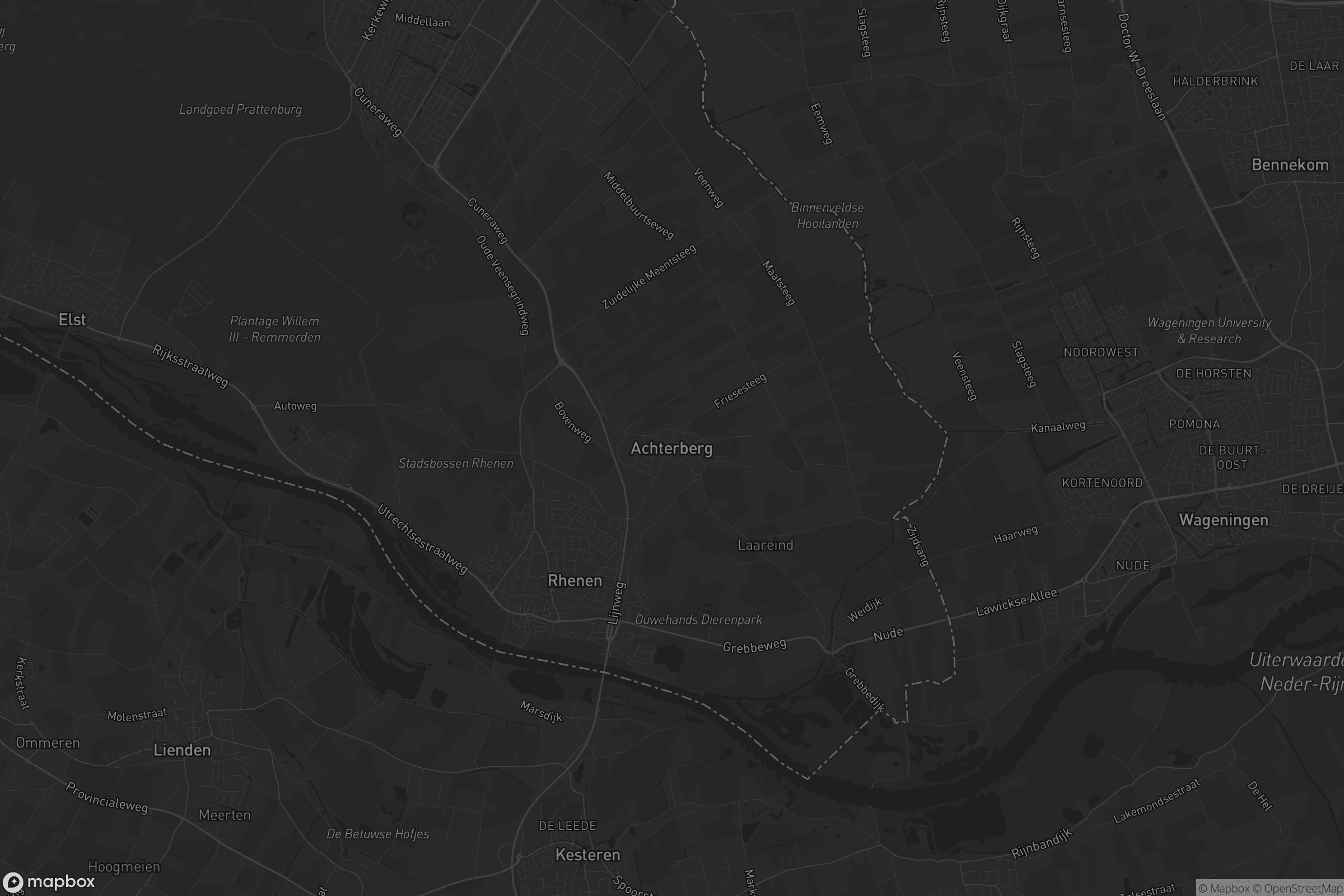 Kaart van Achterberg