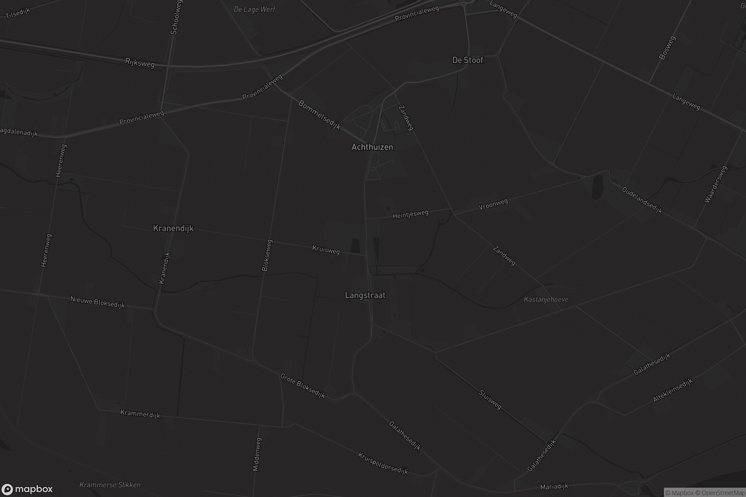 Kaart van Achthuizen