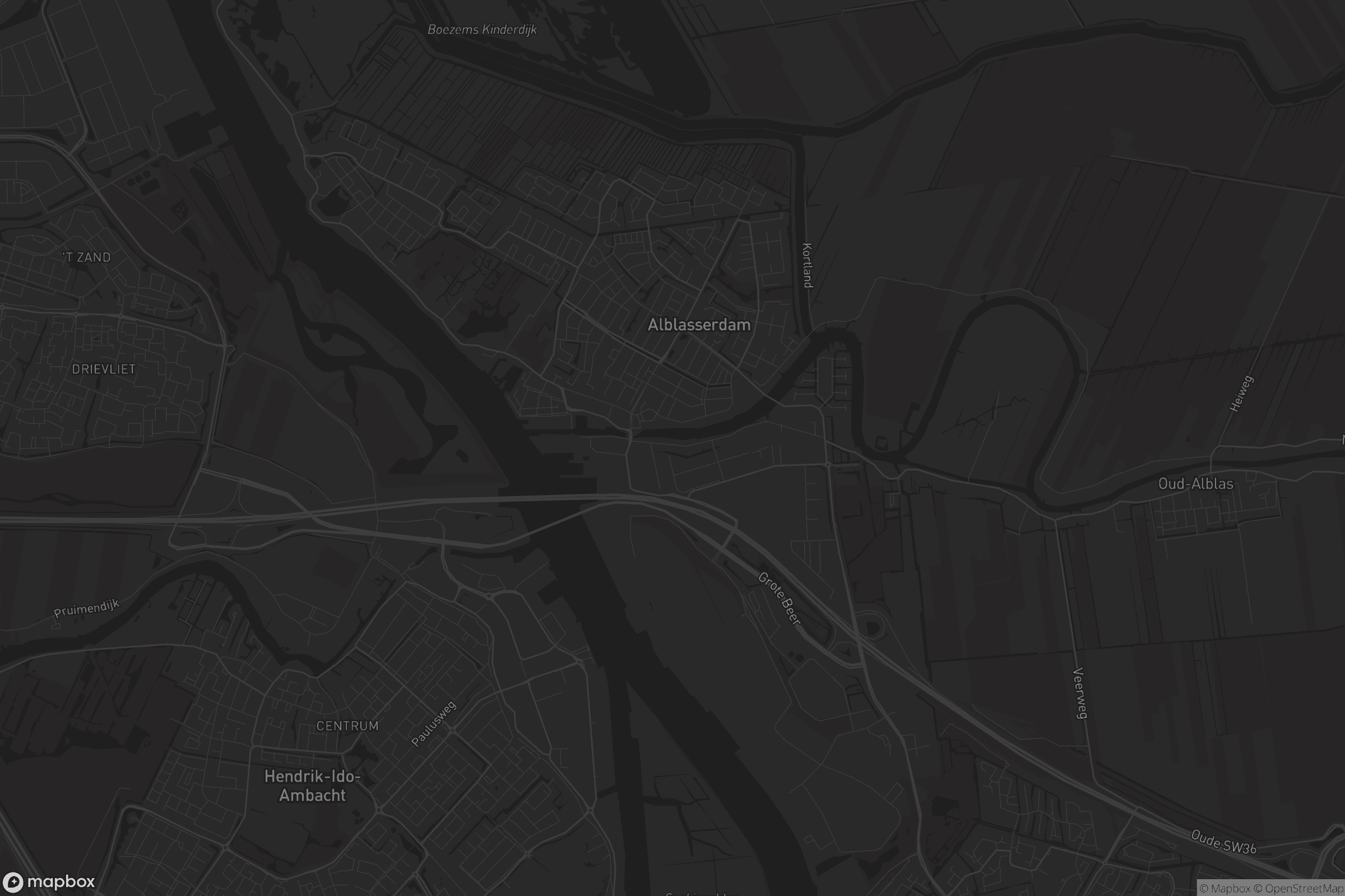 Kaart van Alblasserdam