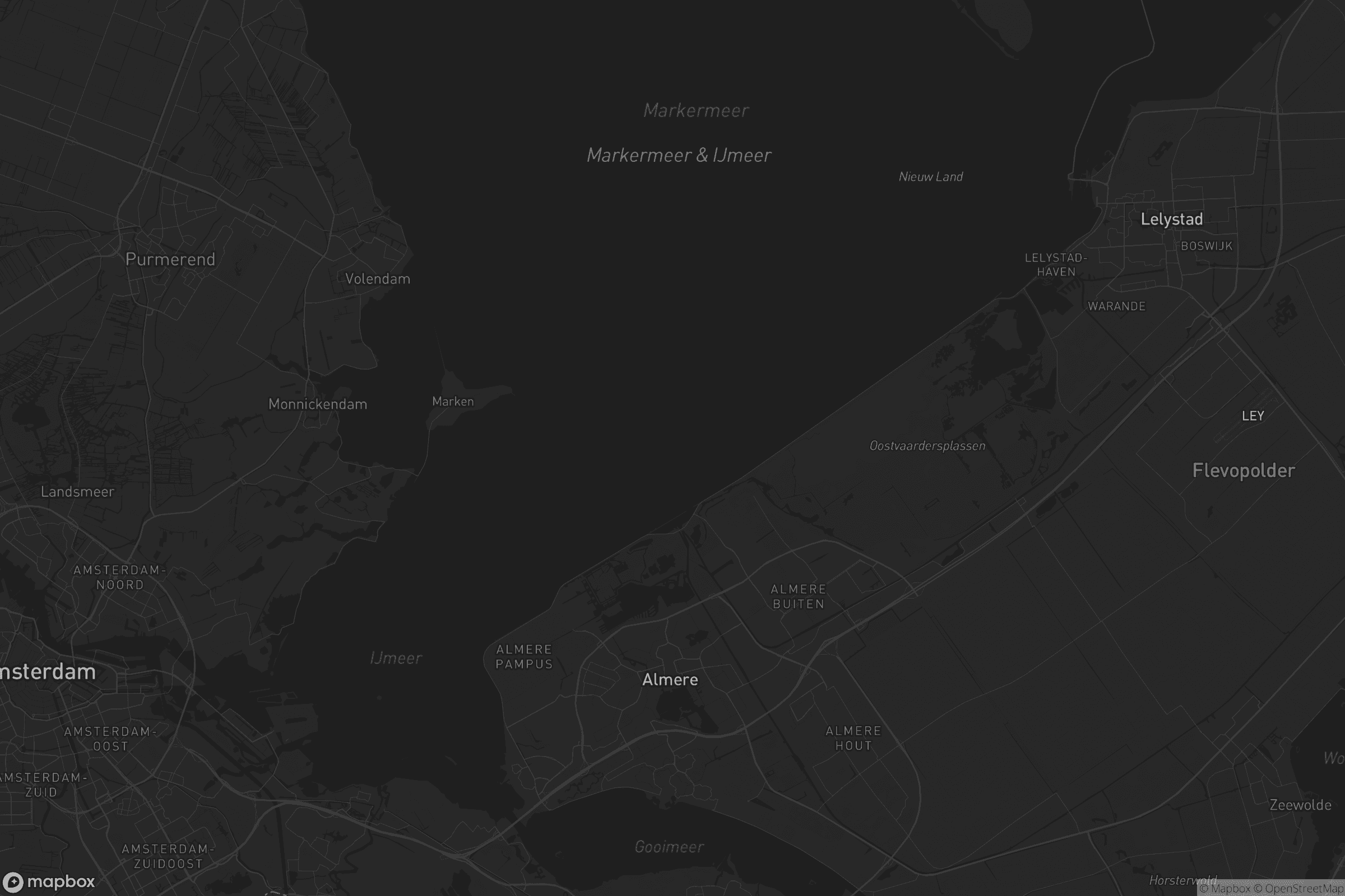 Kaart van Almere