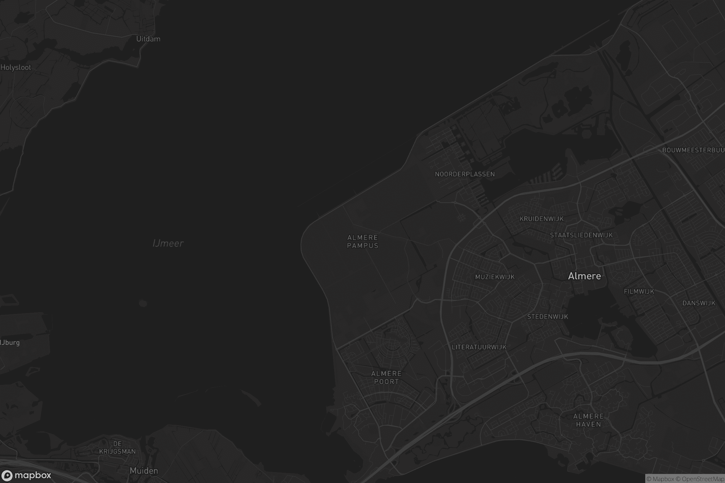 Kaart van Almere Pampus