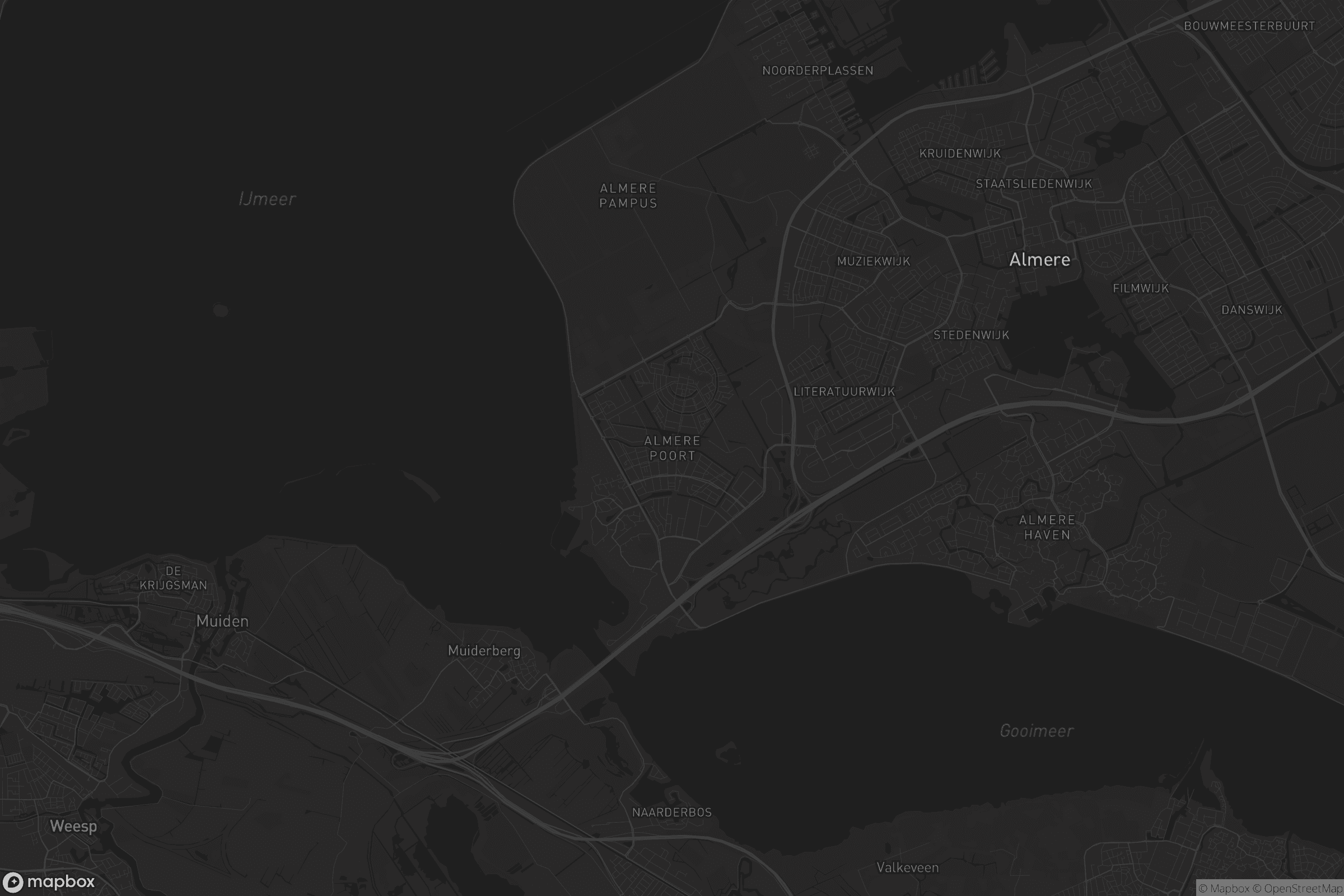 Kaart van Almere Poort