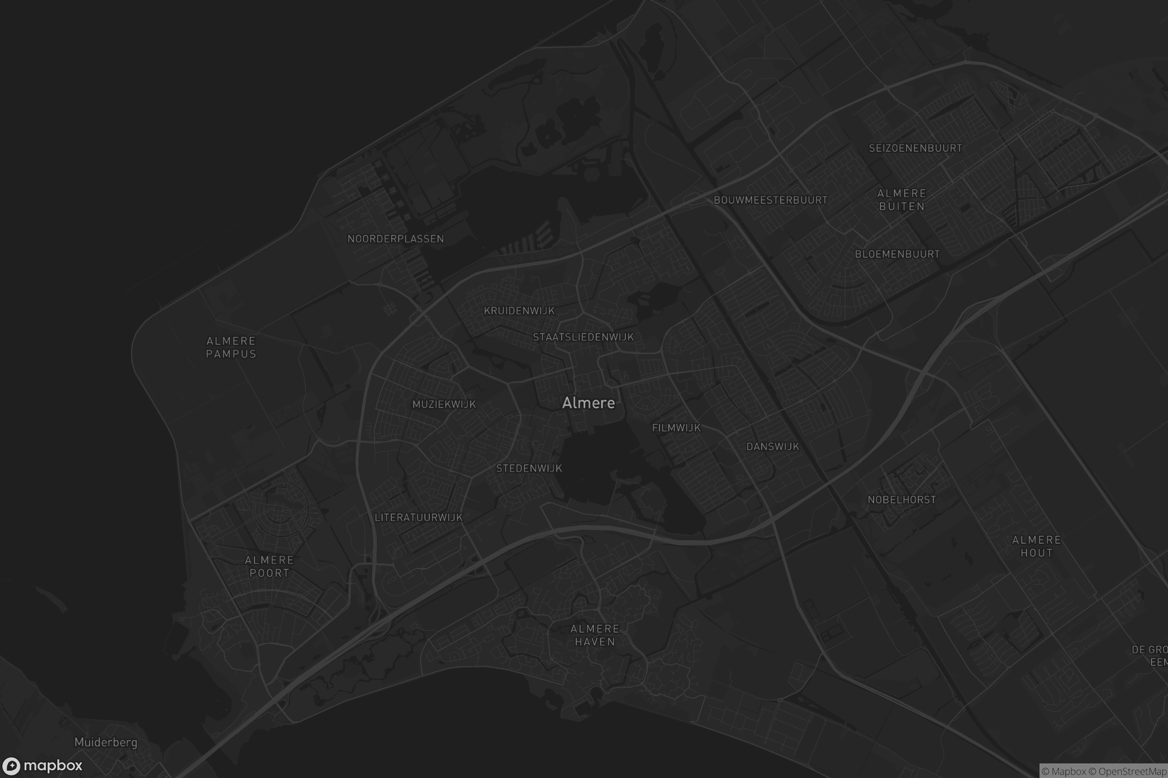 Kaart van Almere Stad