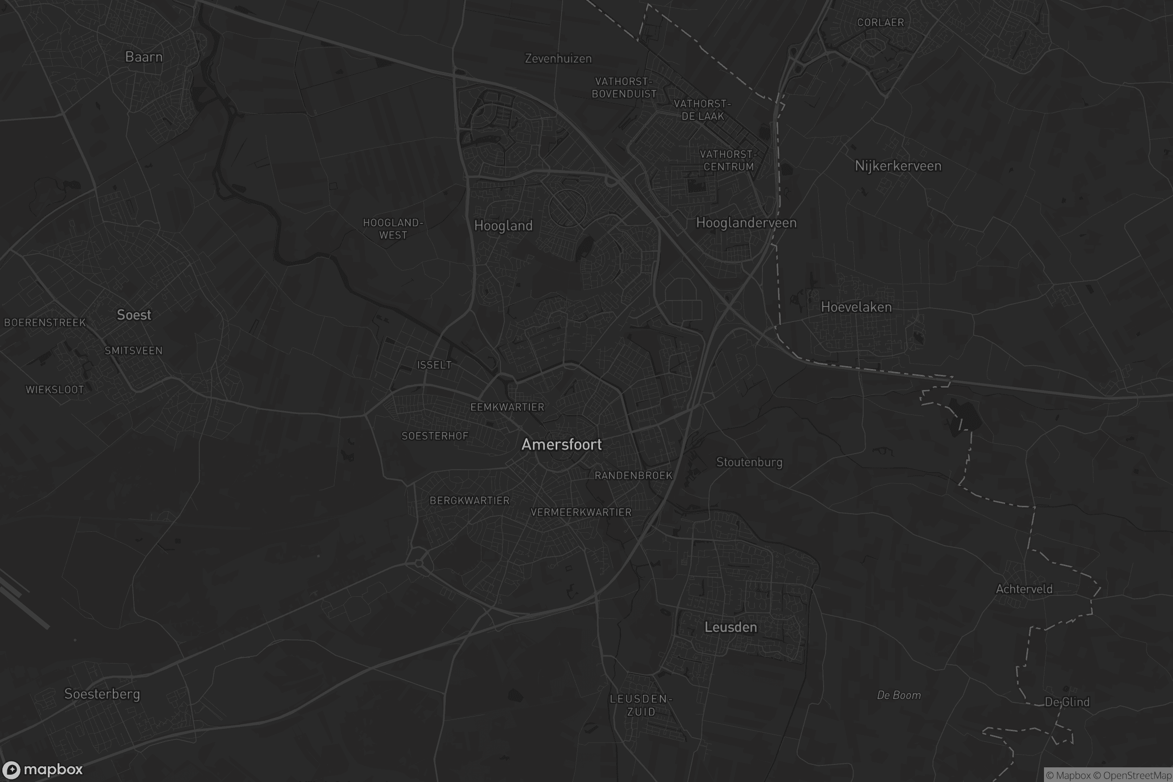 Kaart van Amersfoort
