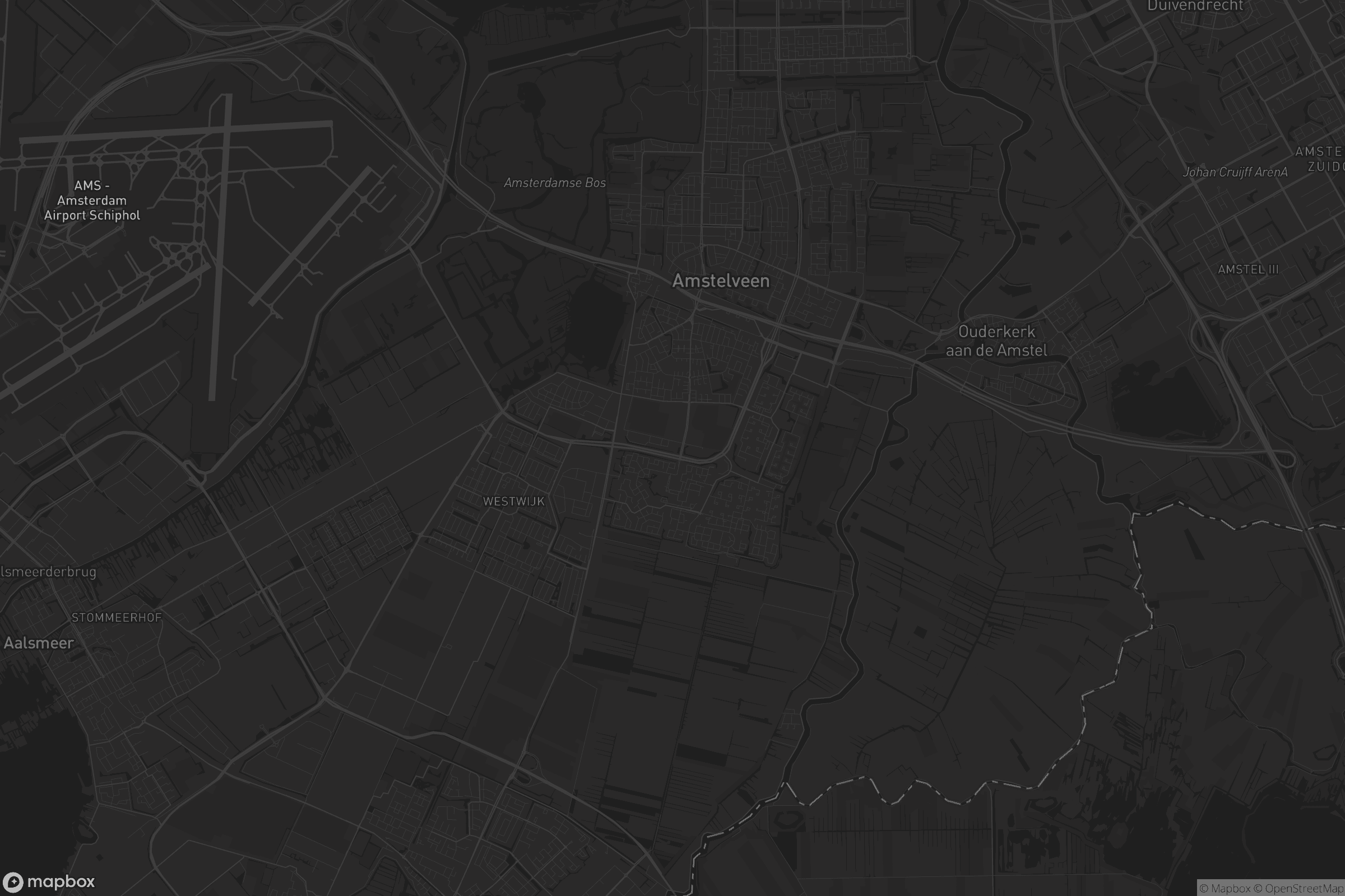 Kaart van Amstelveen