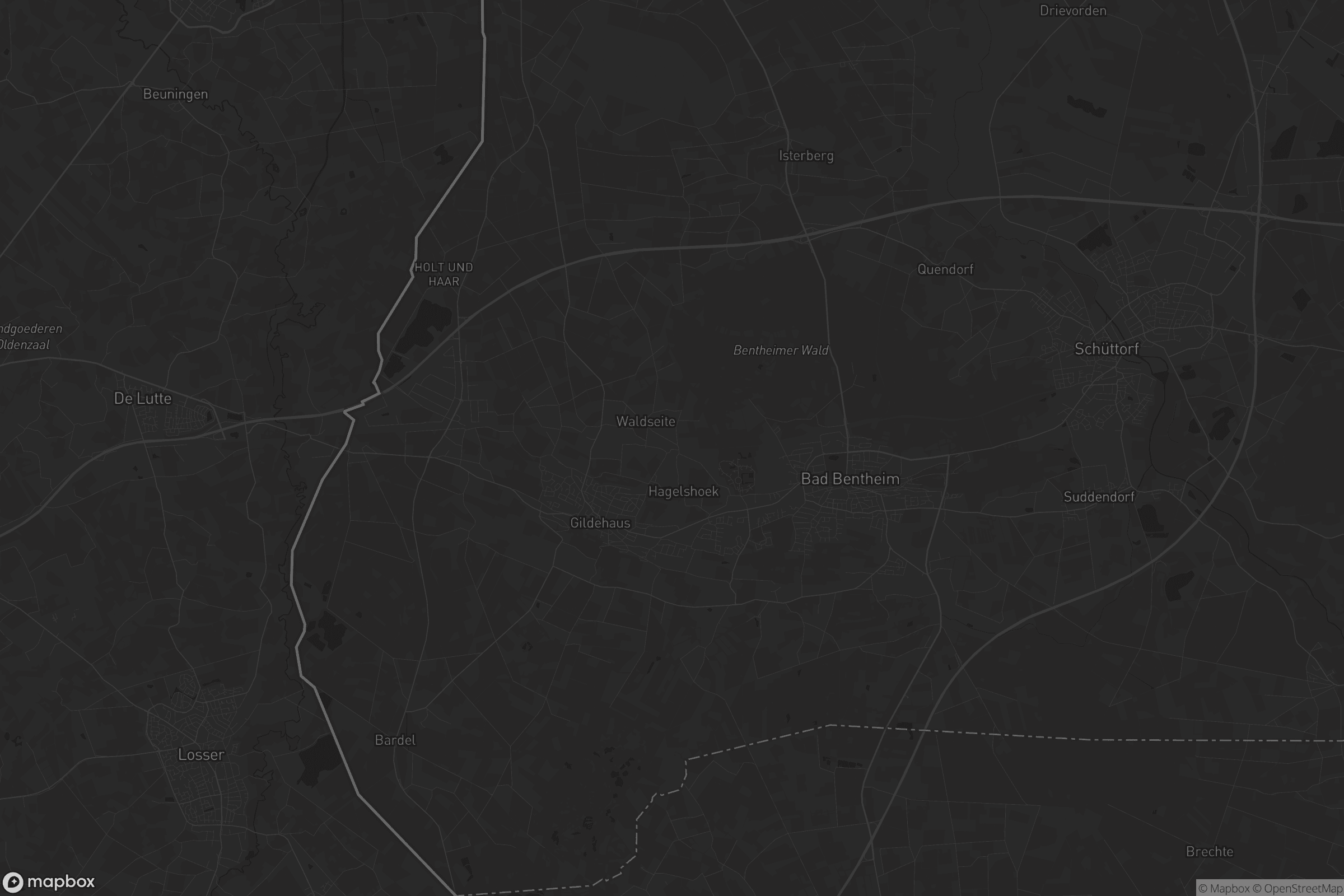 Kaart van Bad Bentheim