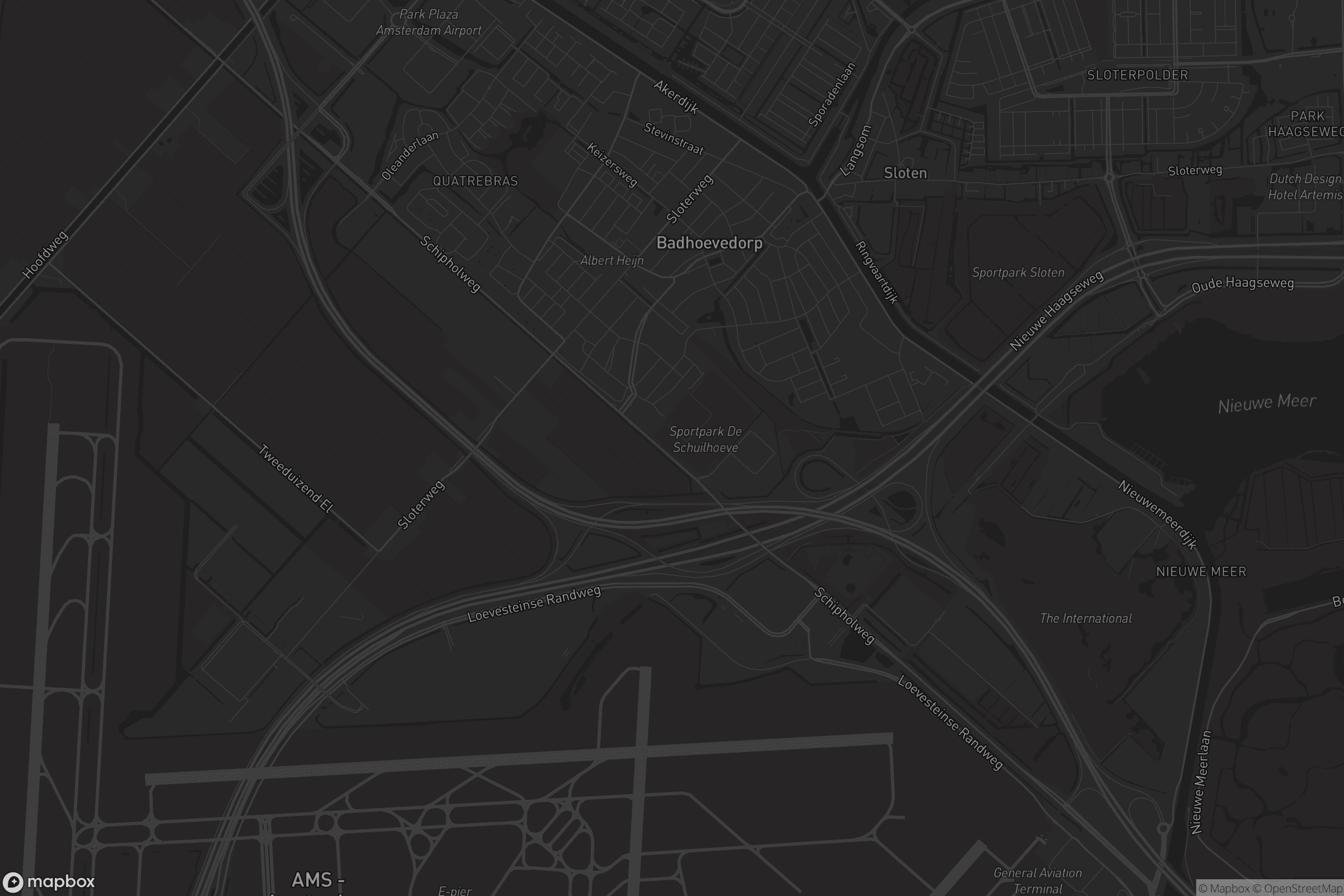 Kaart van Badhoevedorp