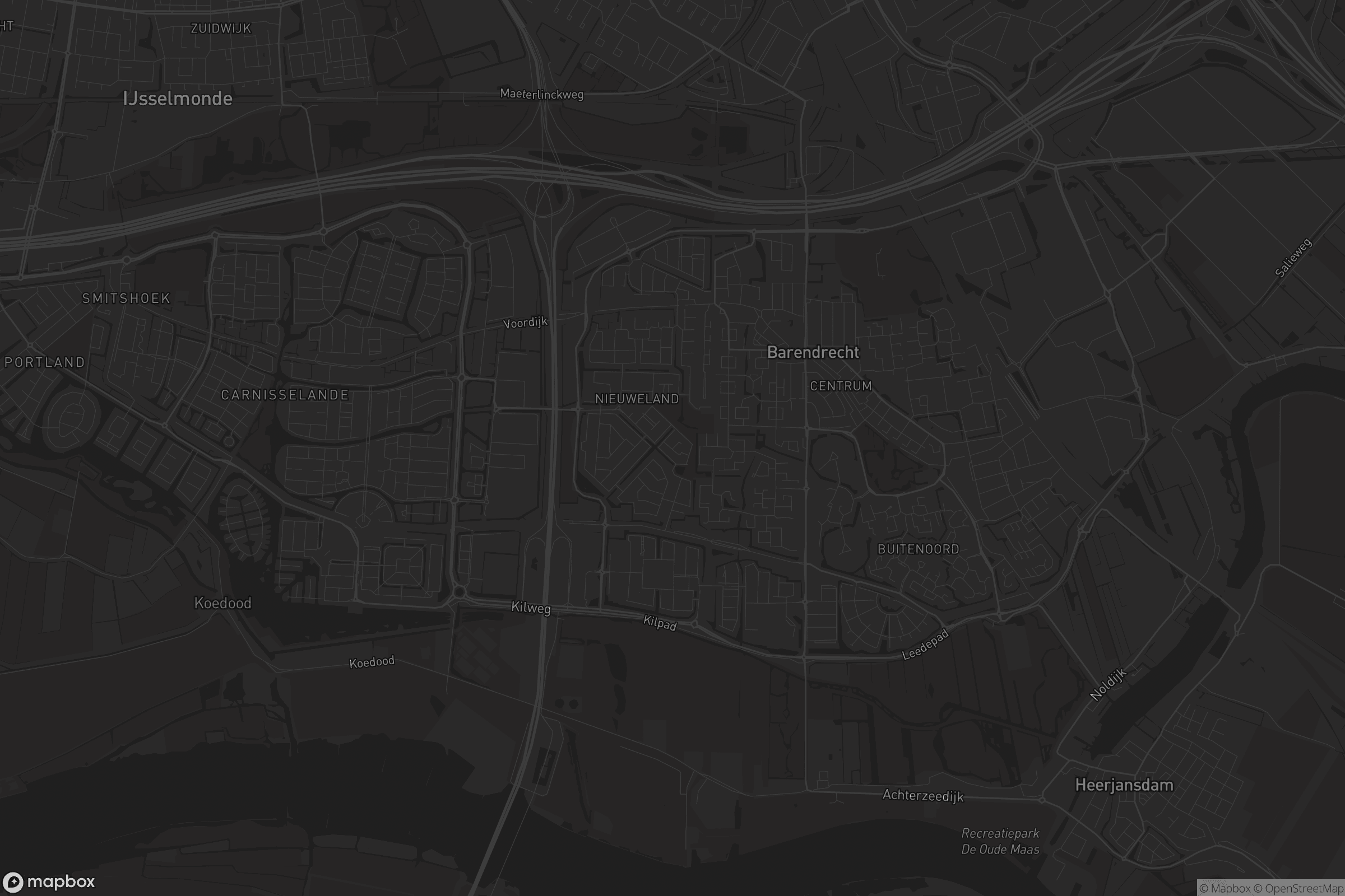 Kaart van Barendrecht