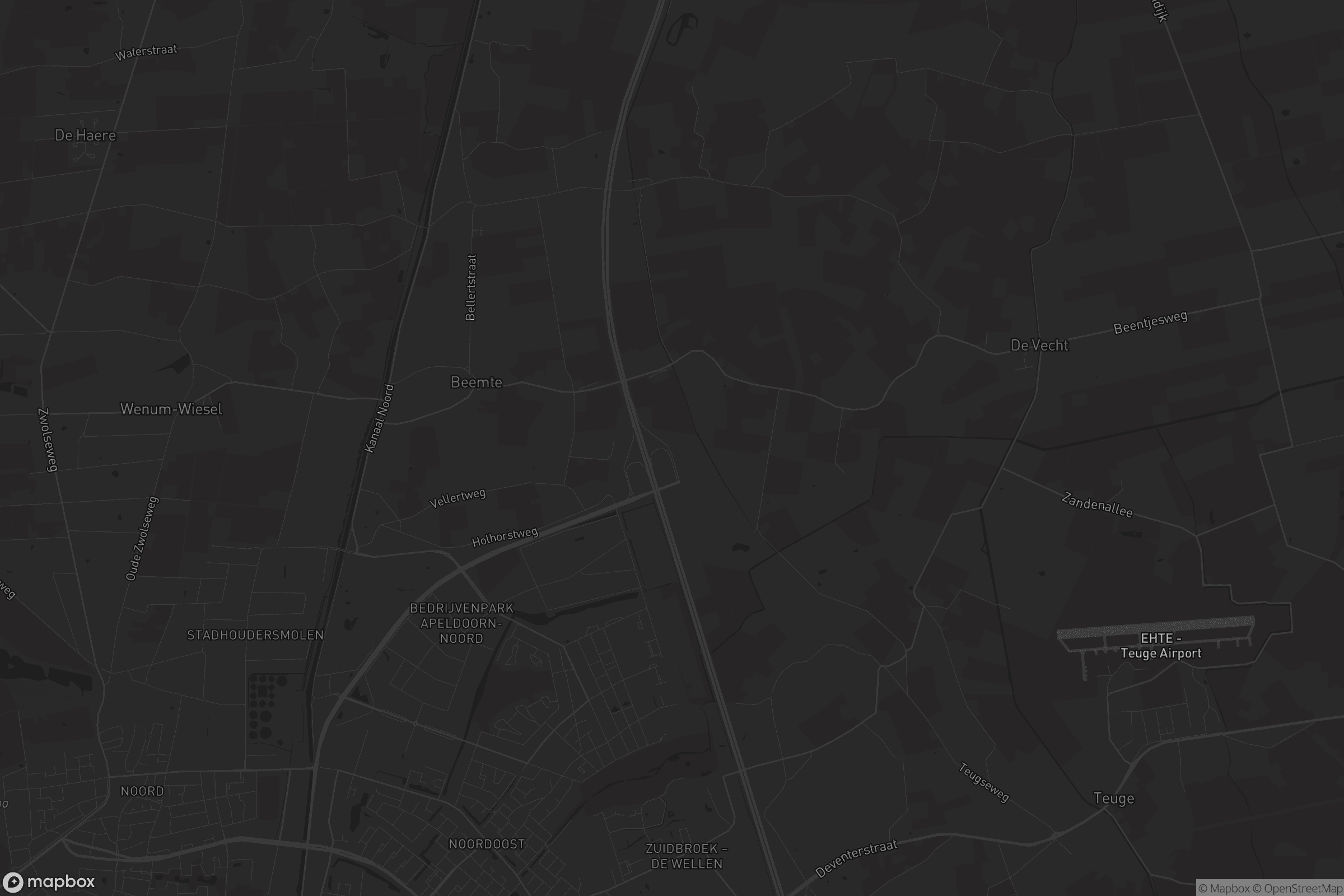 Kaart van Beemte Broekland