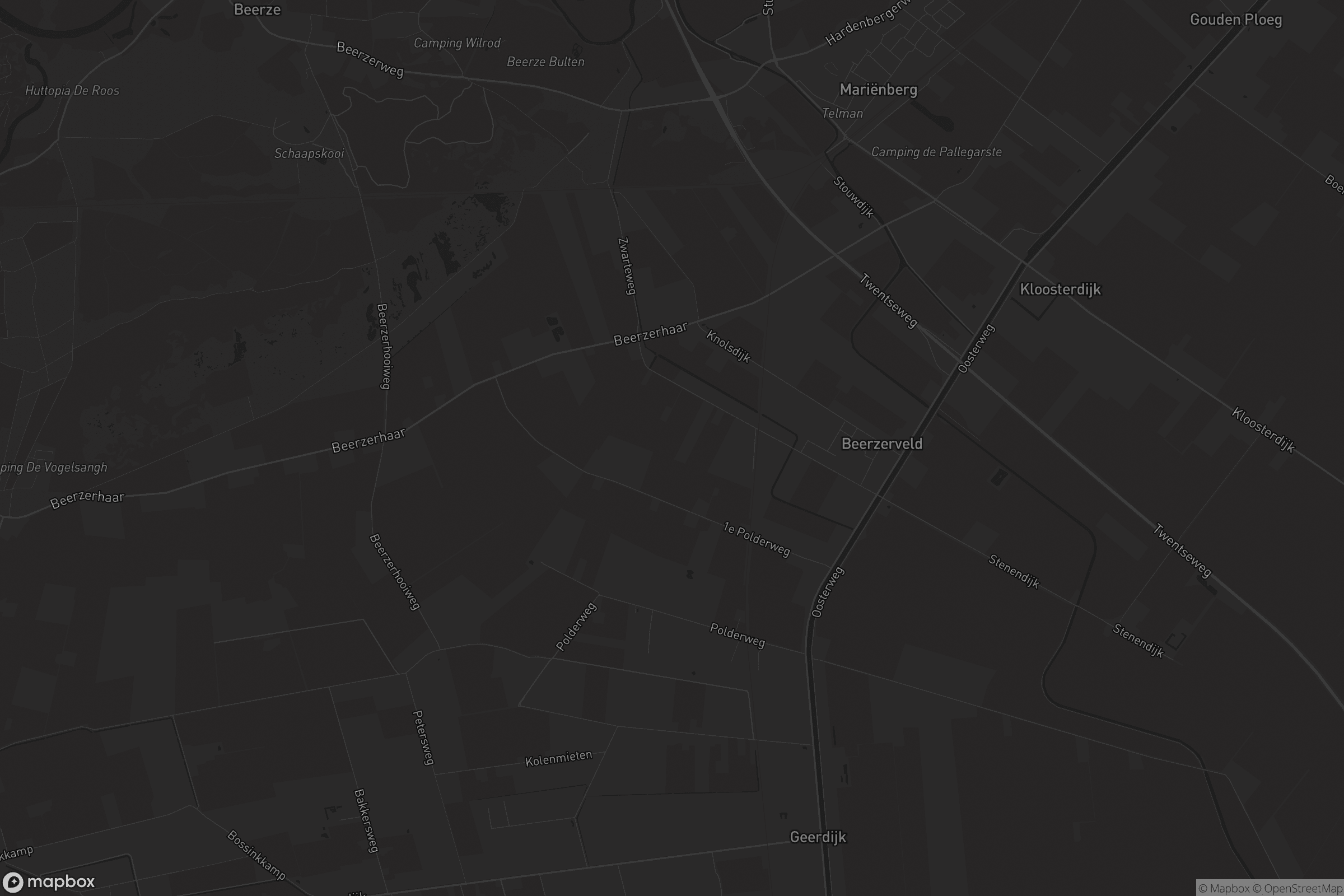 Kaart van Beerzerveld