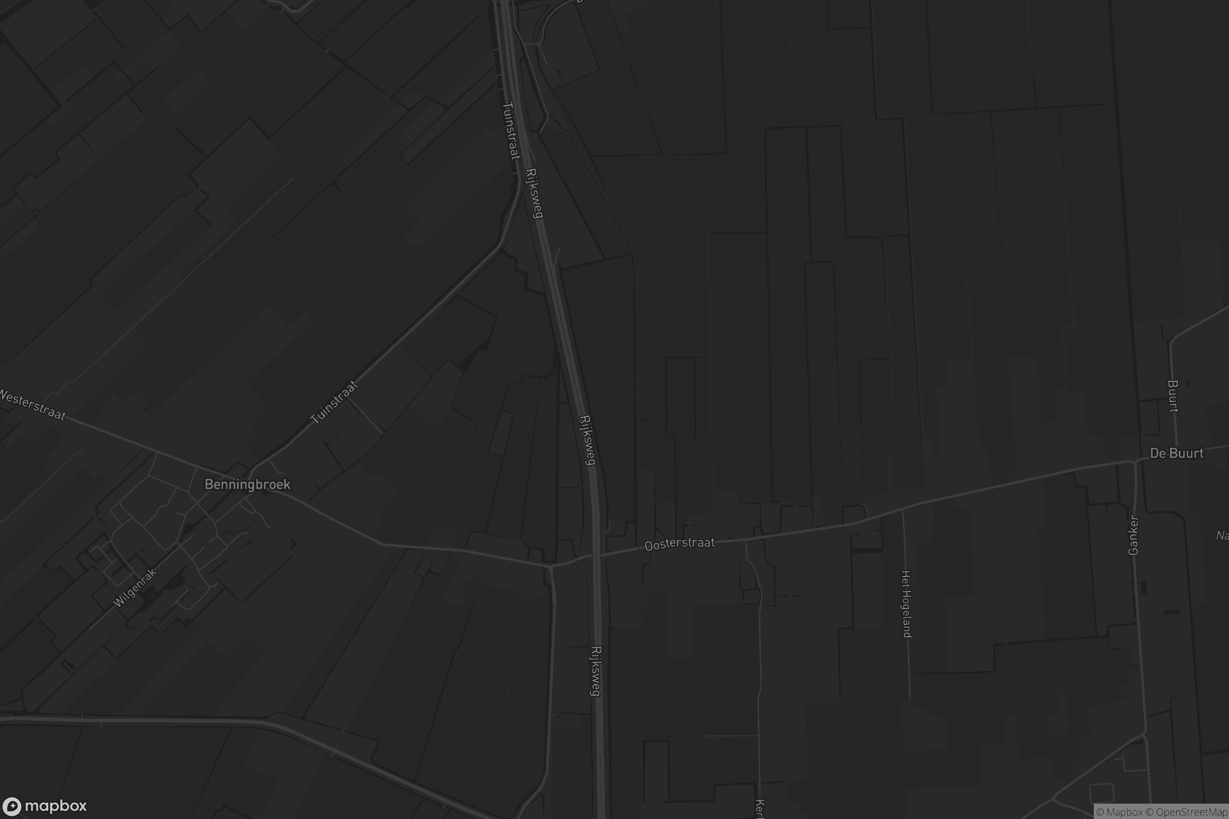 Kaart van Benningbroek