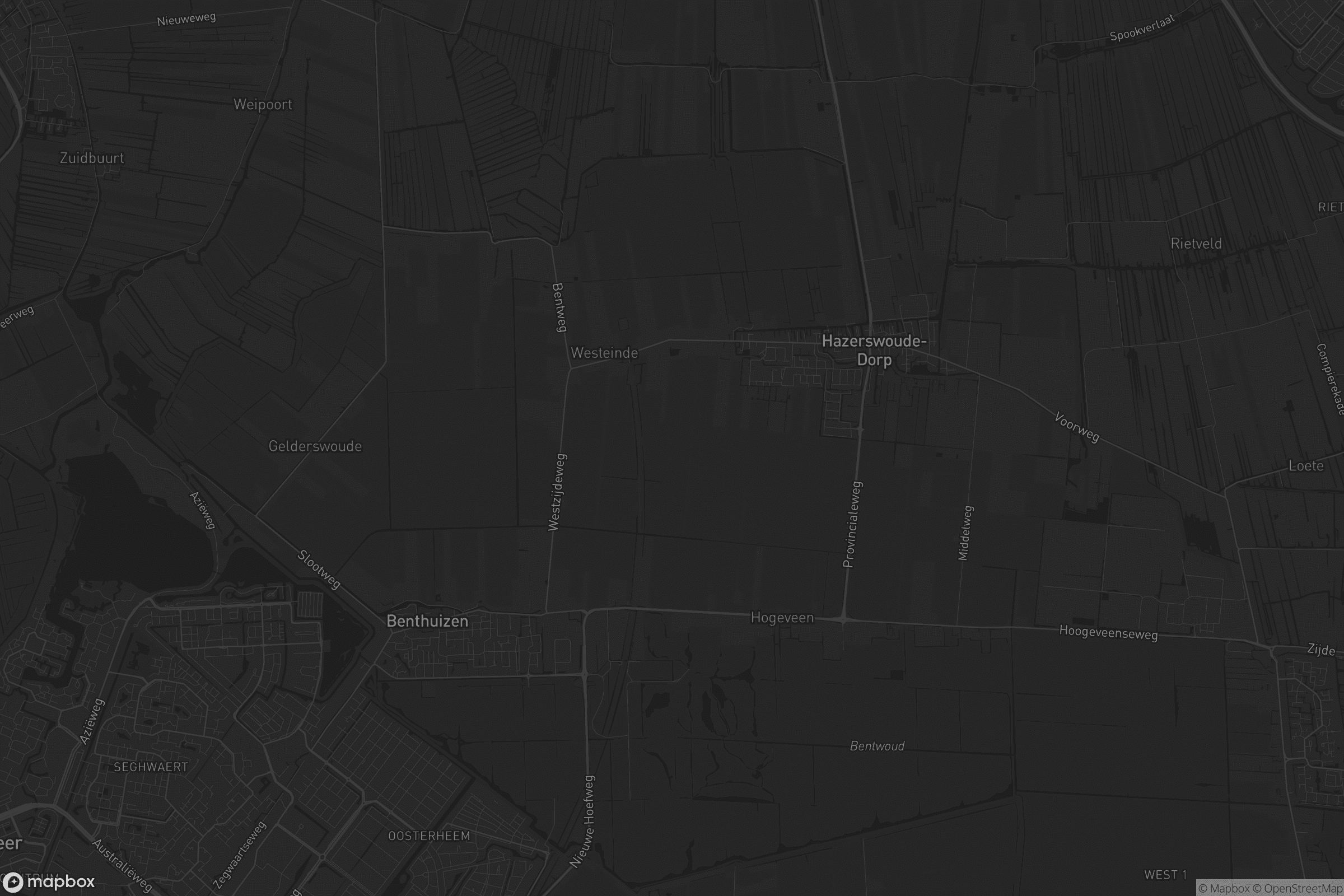 Kaart van Benthuizen