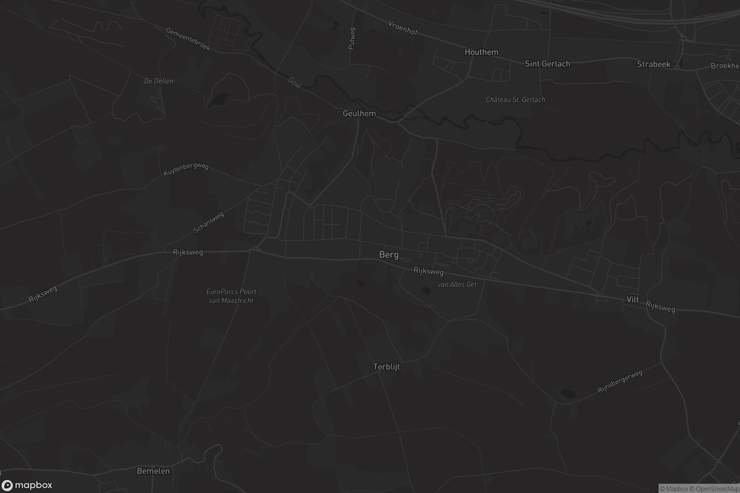 Kaart van Berg en Terblijt