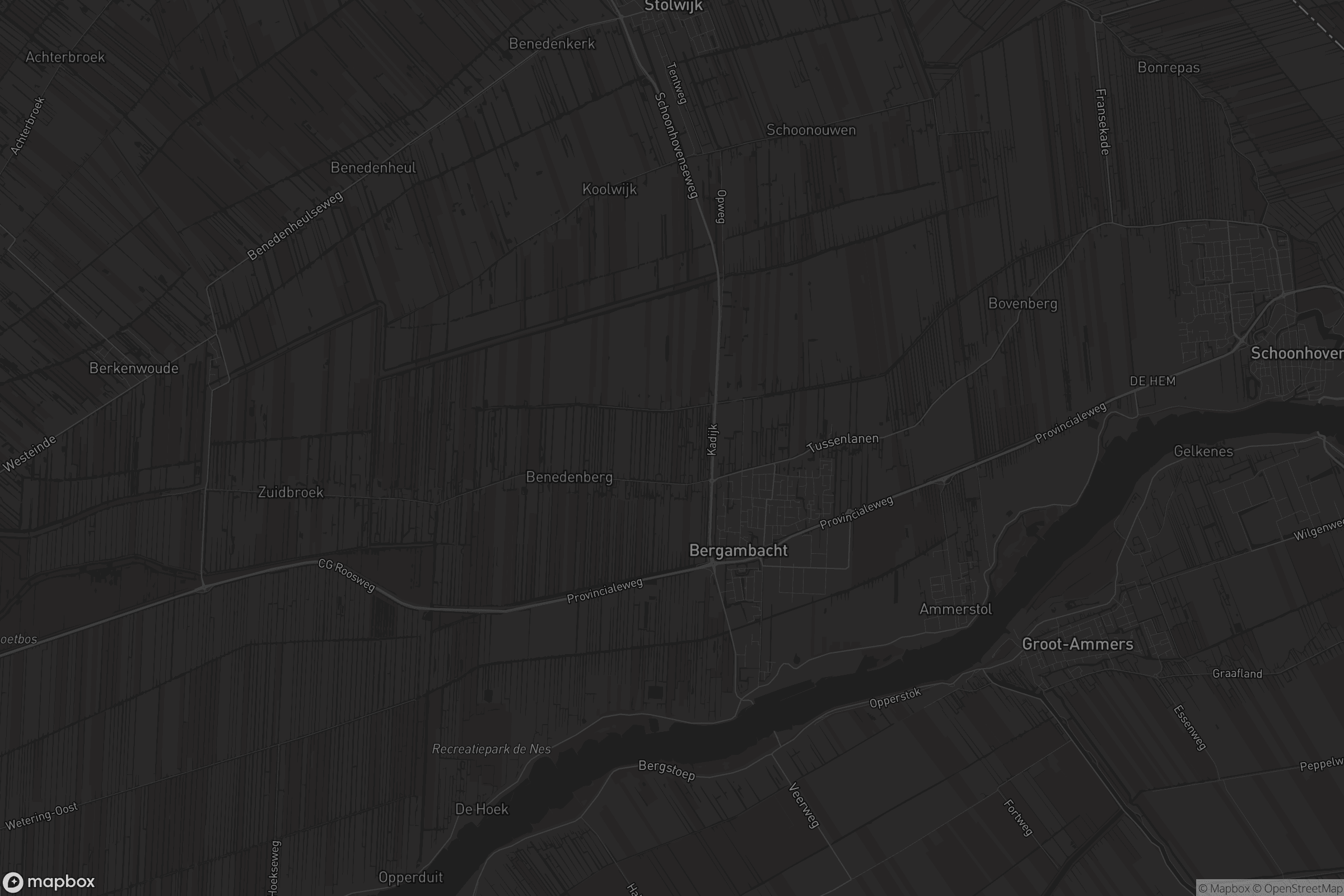 Kaart van Bergambacht