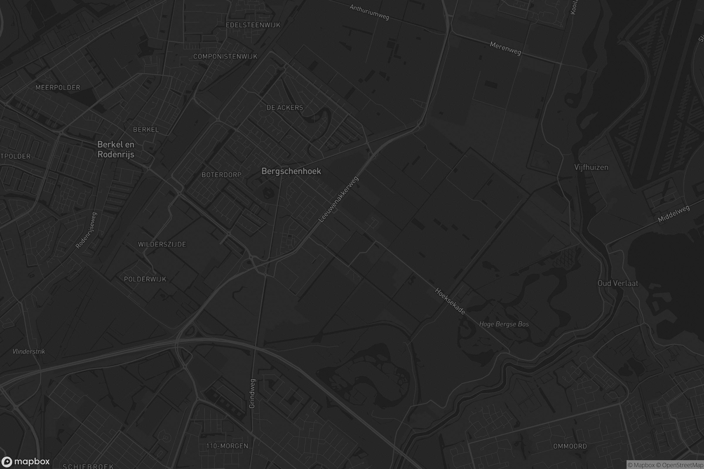 Kaart van Bergschenhoek