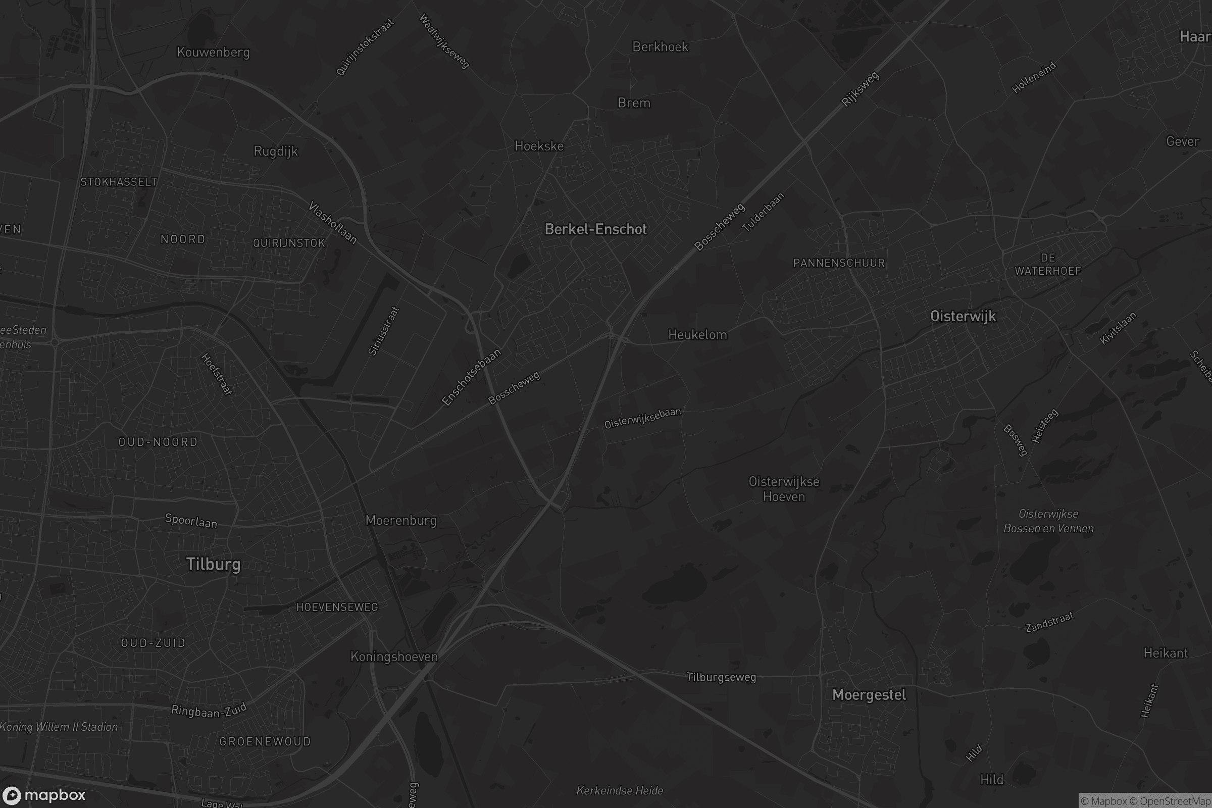 Kaart van Berkel-Enschot