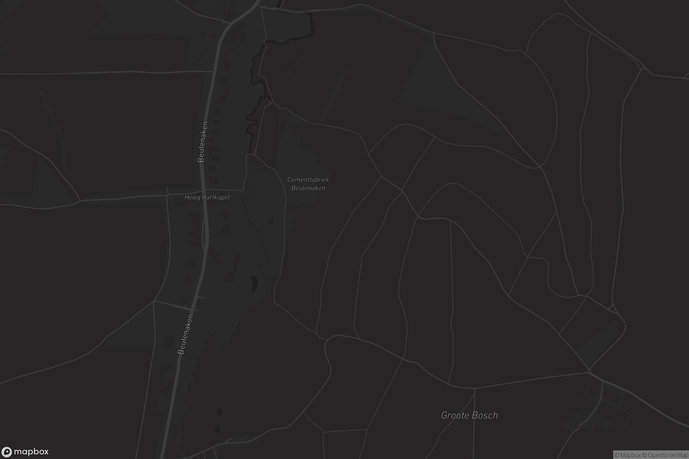 Kaart van Beutenaken