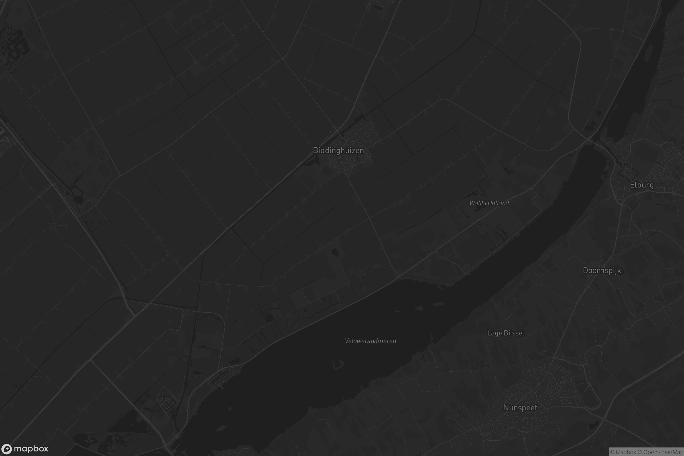 Kaart van Biddinghuizen