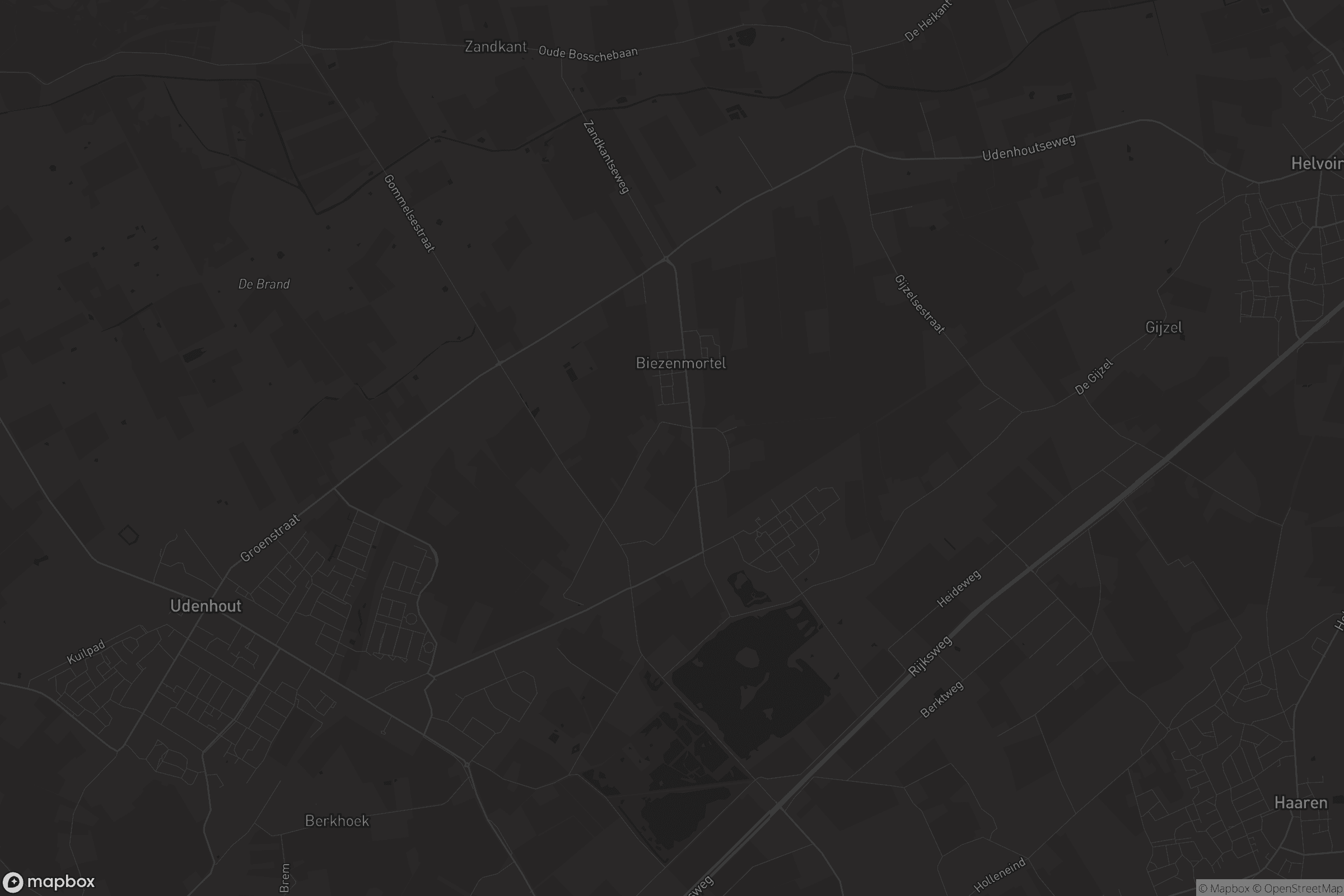 Kaart van Biezenmortel