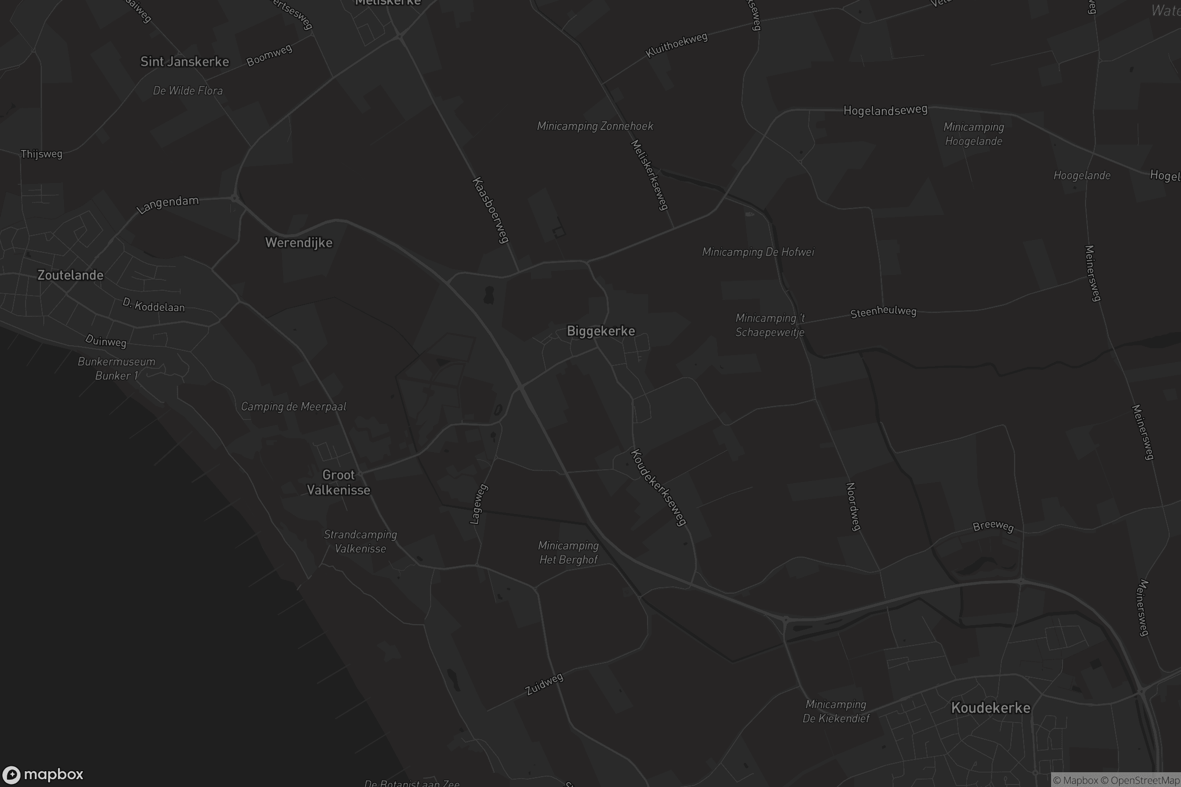 Kaart van Biggekerke