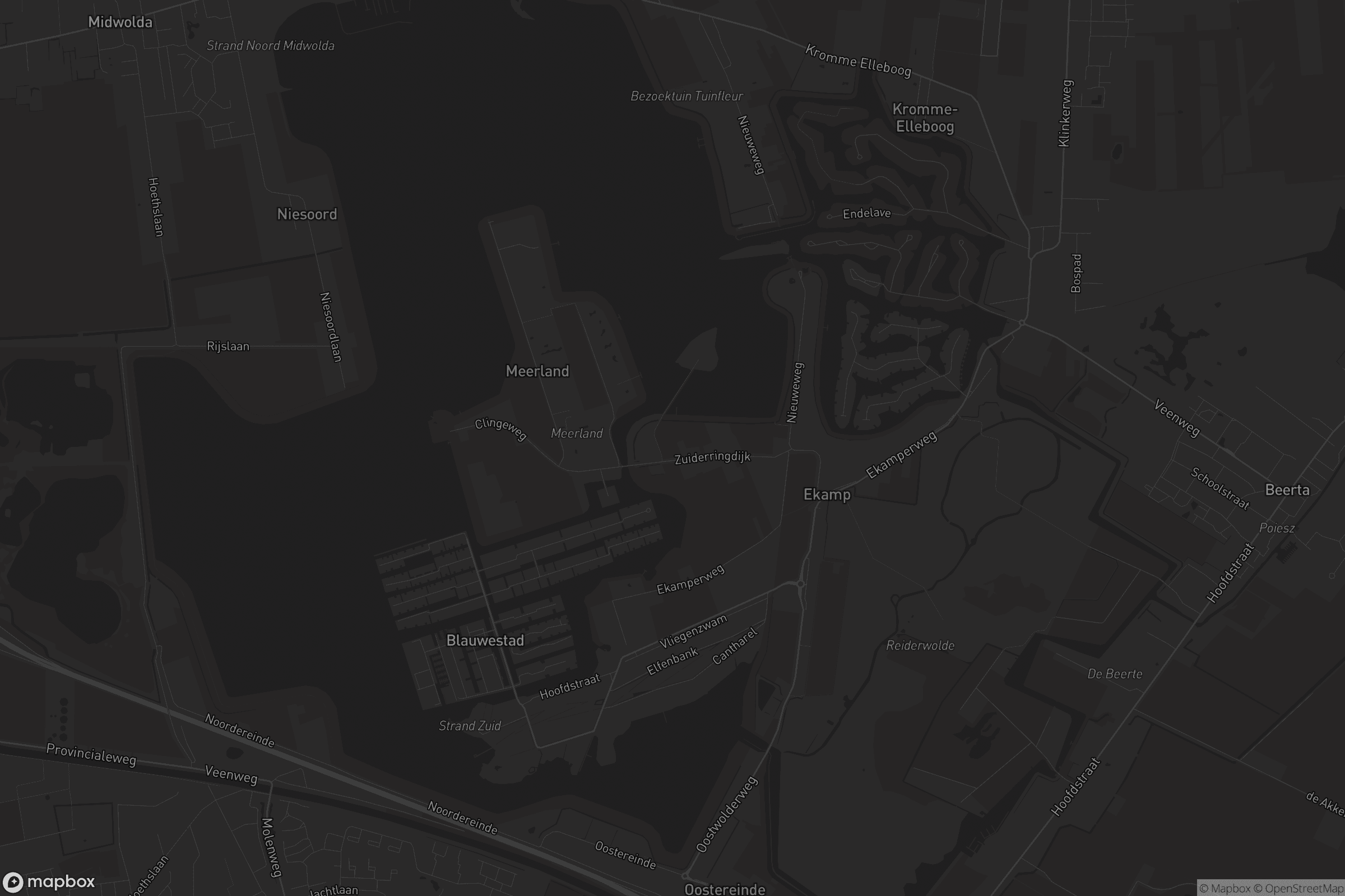 Kaart van Blauwestad