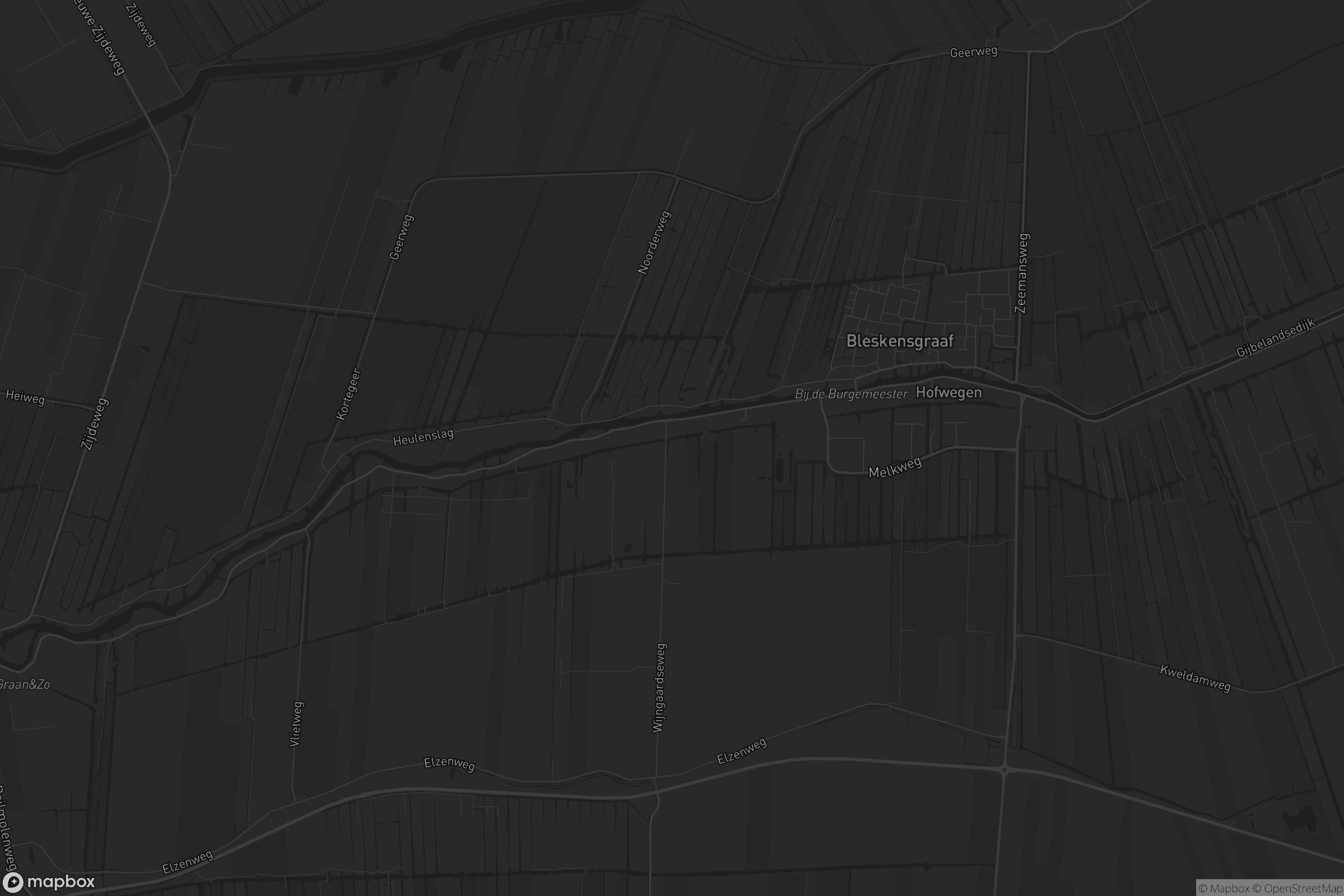 Kaart van Bleskensgraaf ca