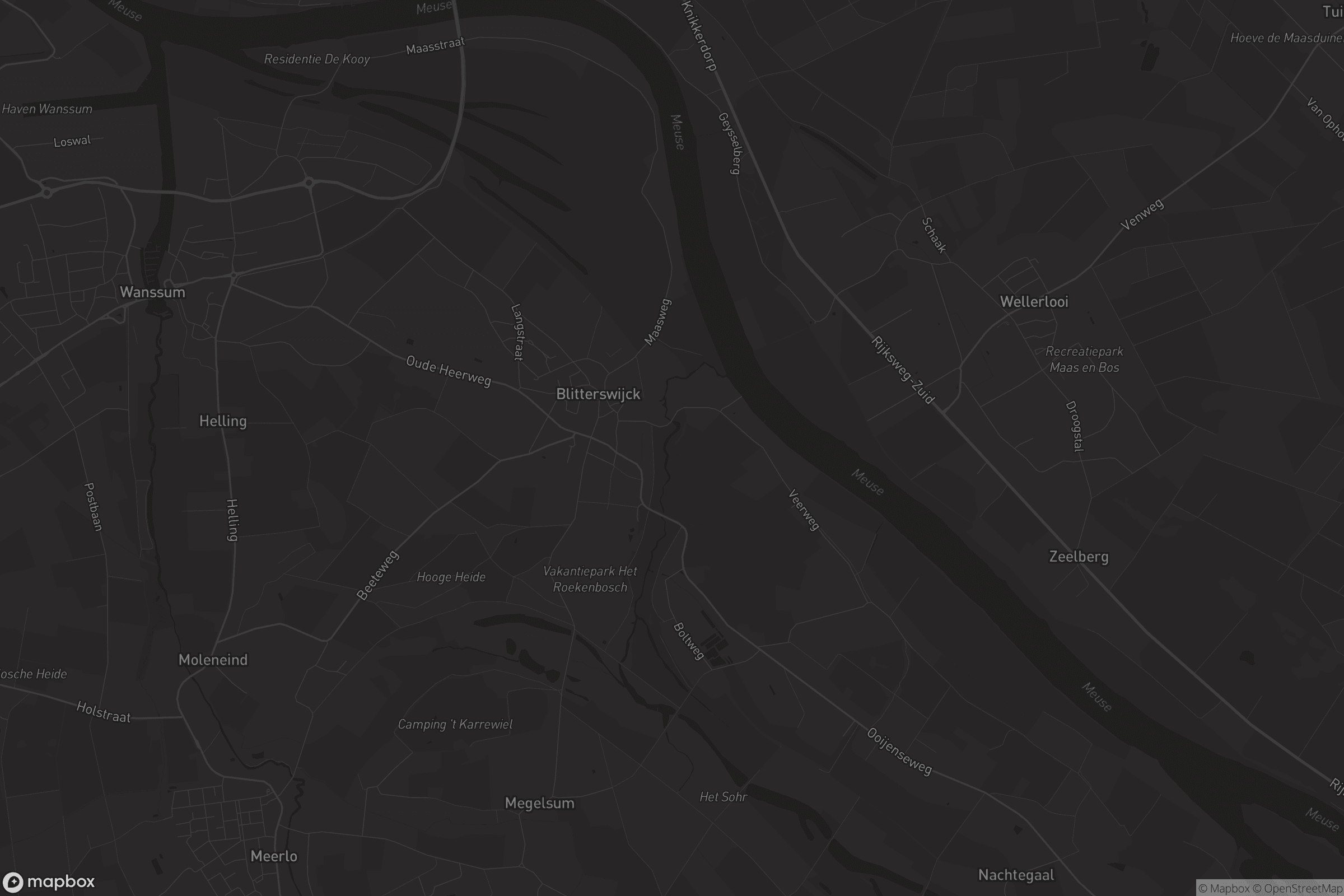 Kaart van Blitterswijck