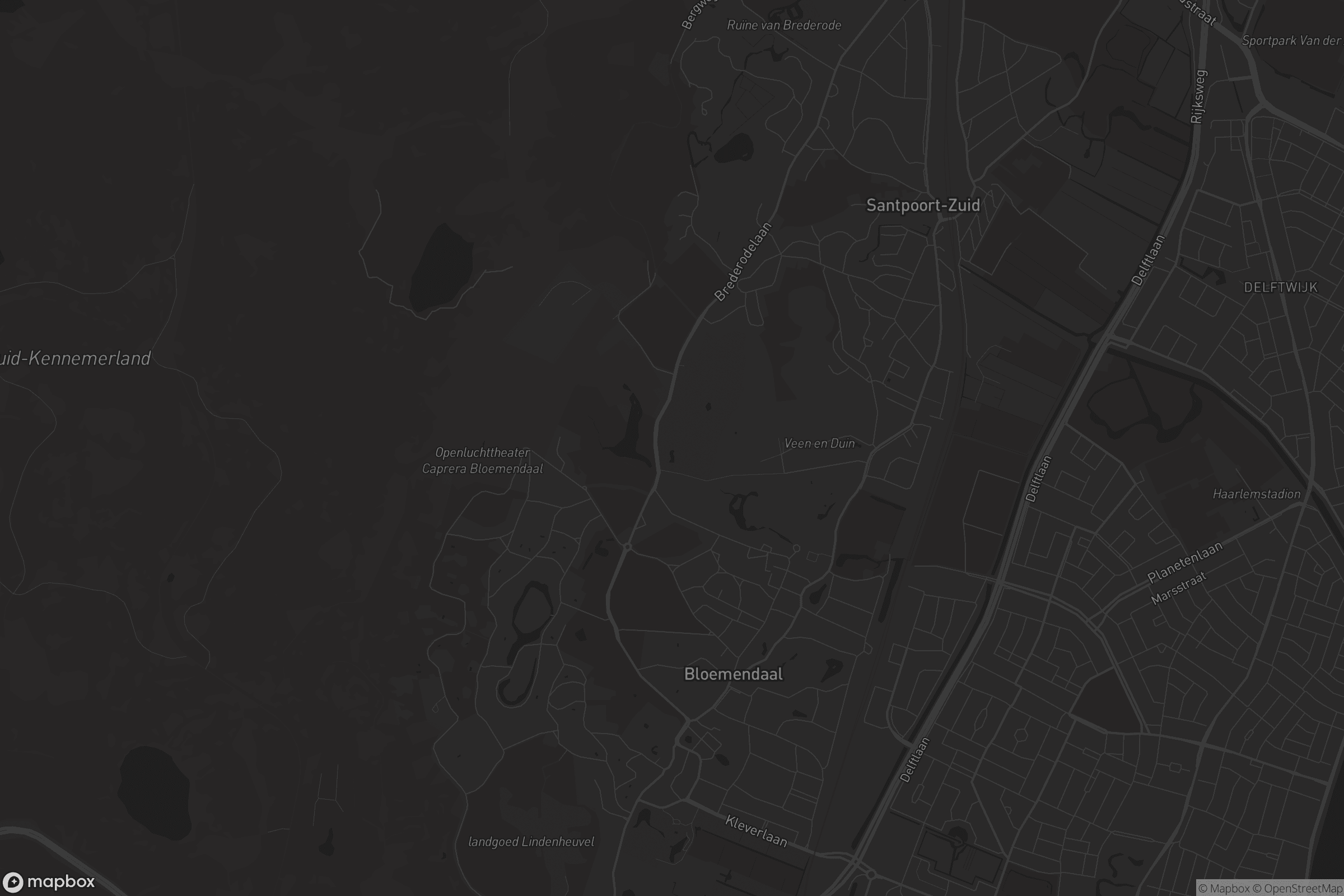 Kaart van Bloemendaal