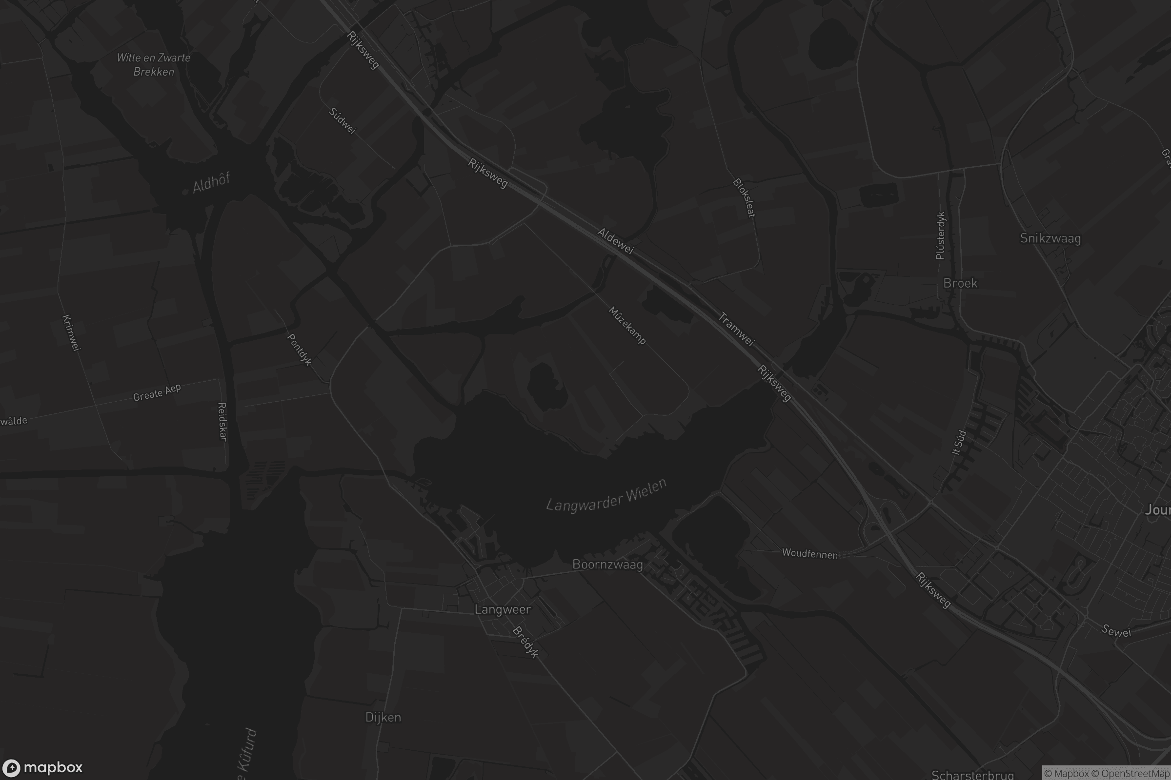 Kaart van Boornzwaag