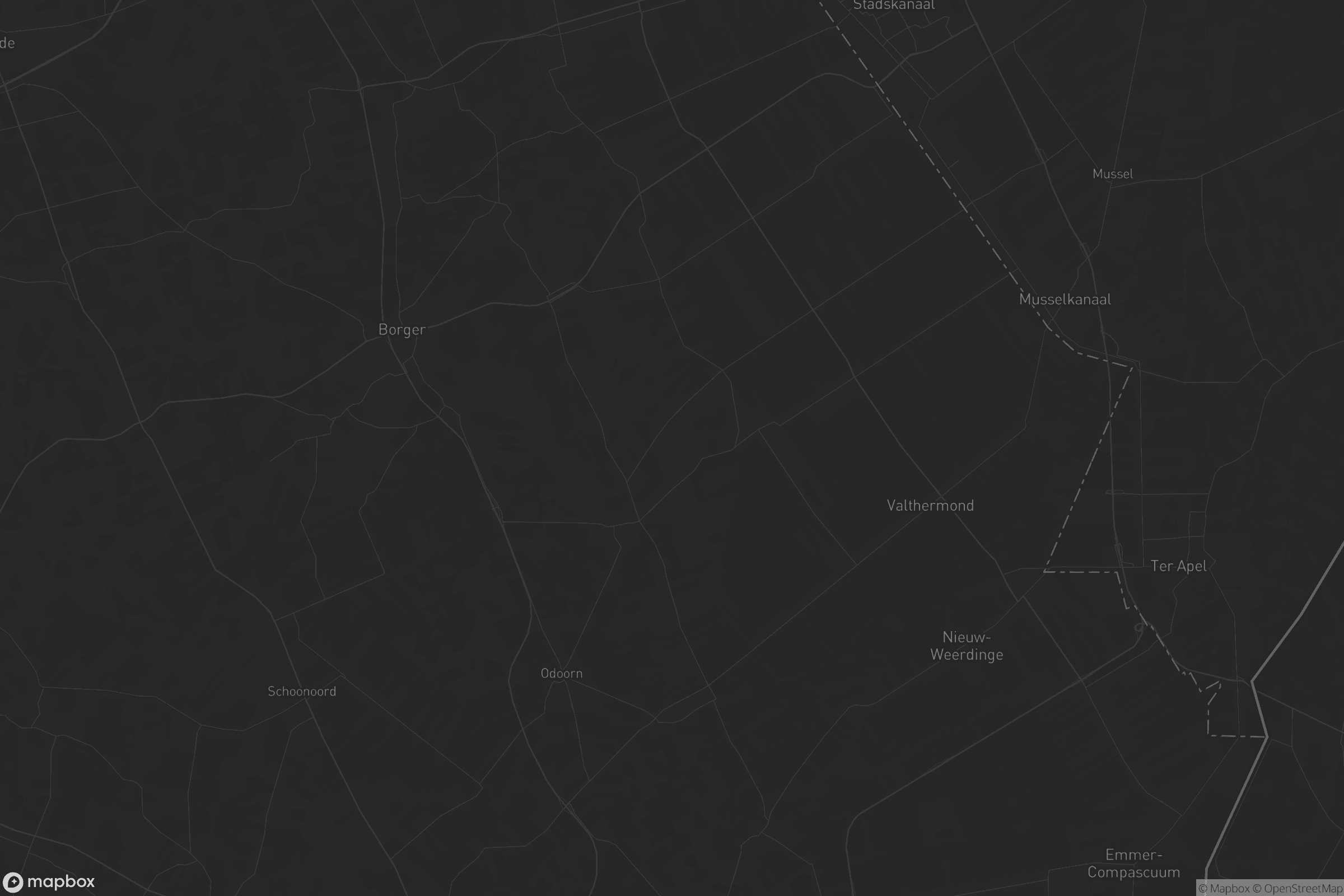 Kaart van Borger-Odoorn