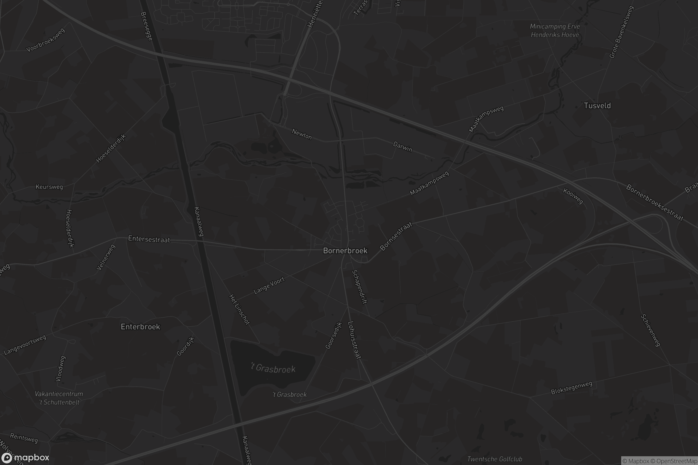 Kaart van Bornerbroek