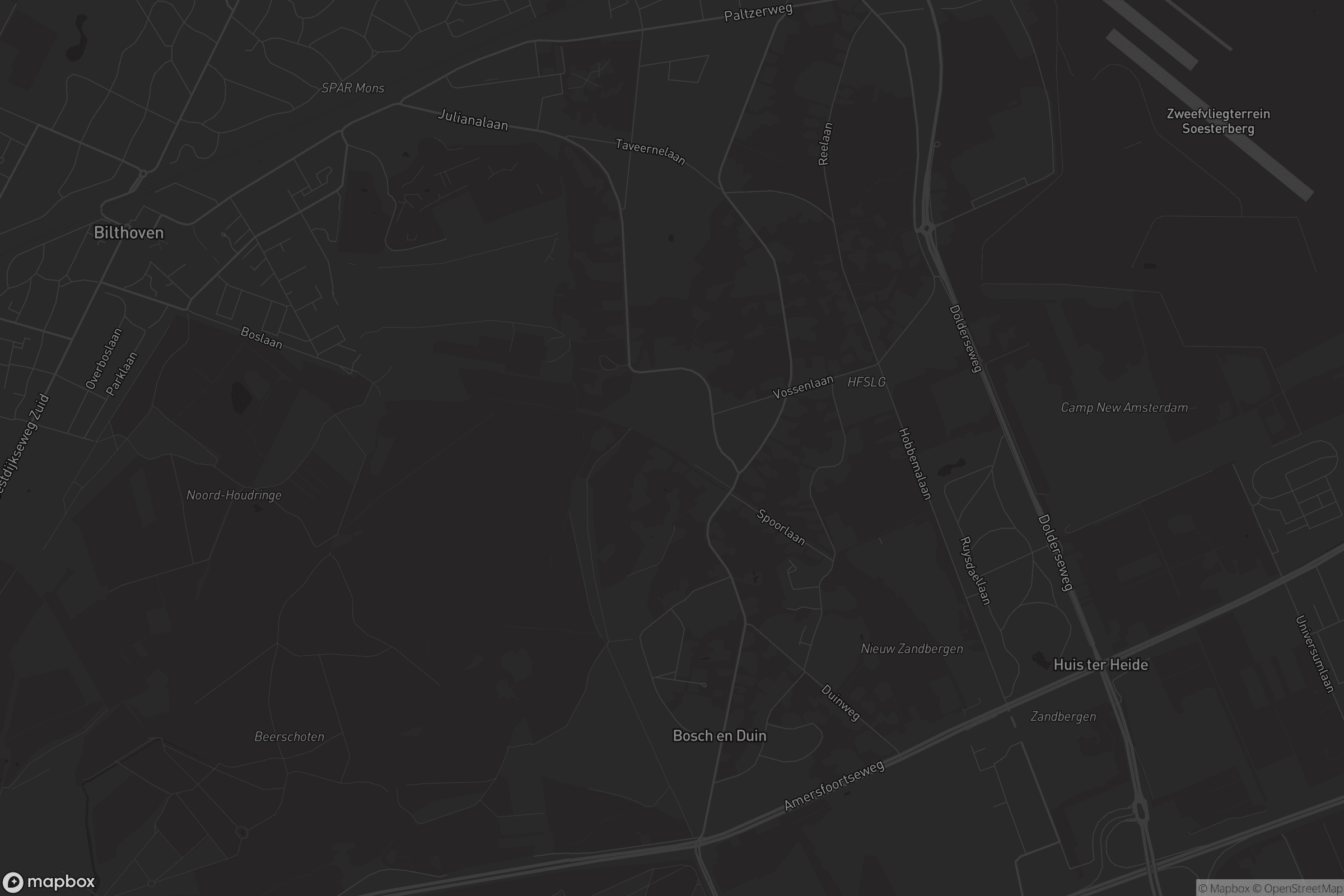 Kaart van Bosch en Duin