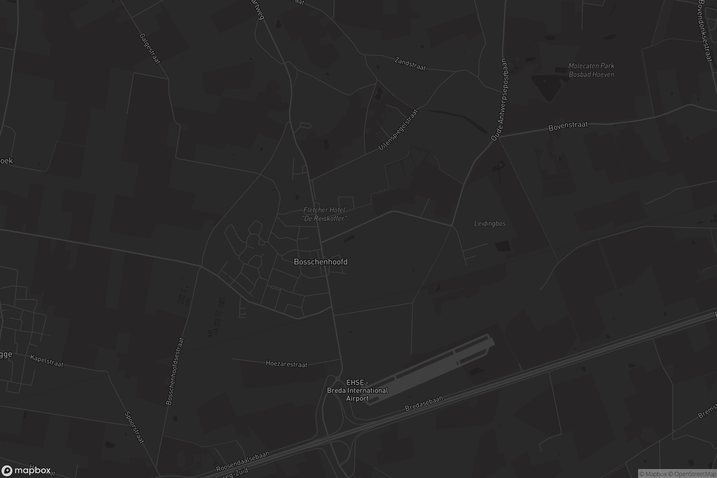 Kaart van Bosschenhoofd