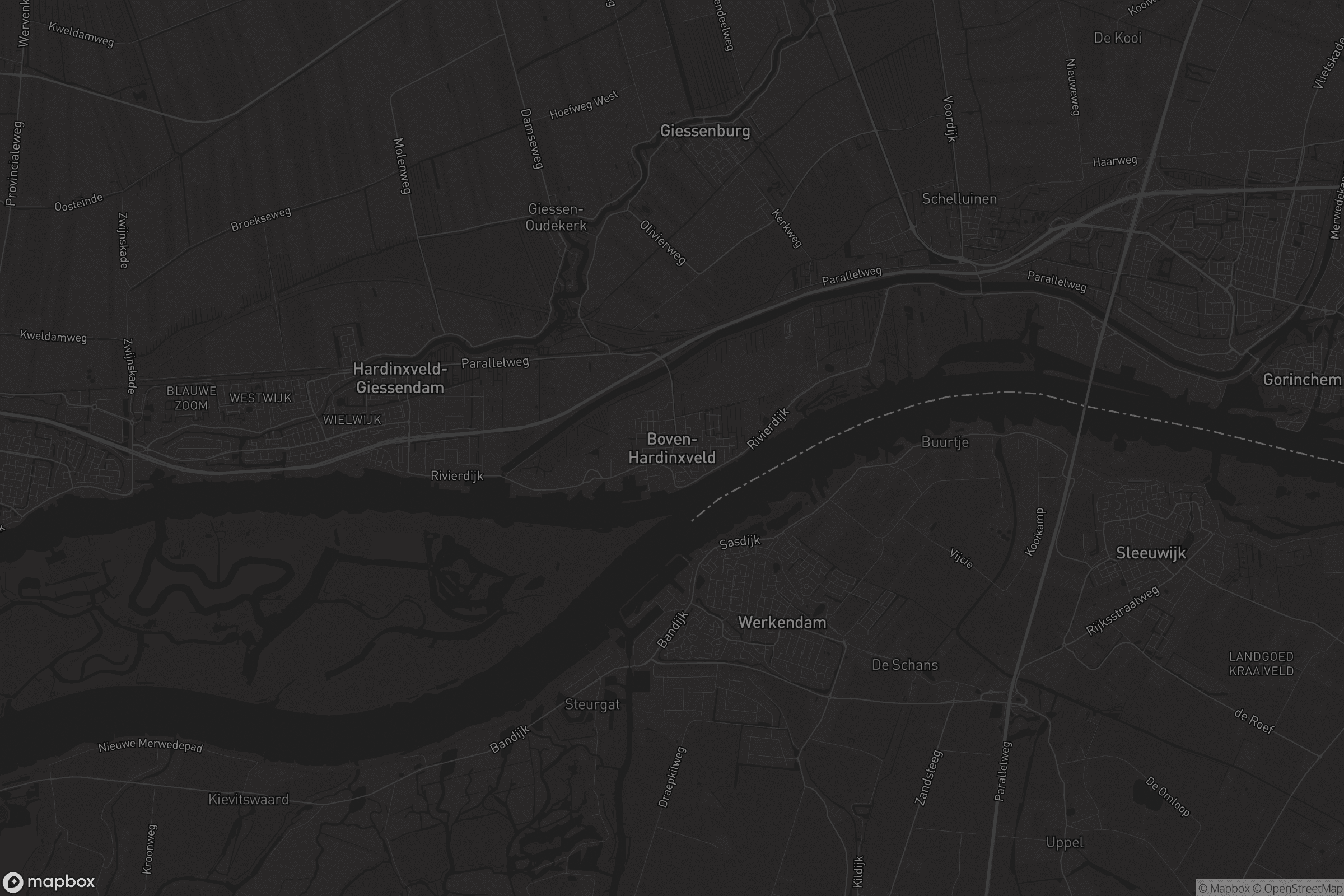 Kaart van Boven-Hardinxveld