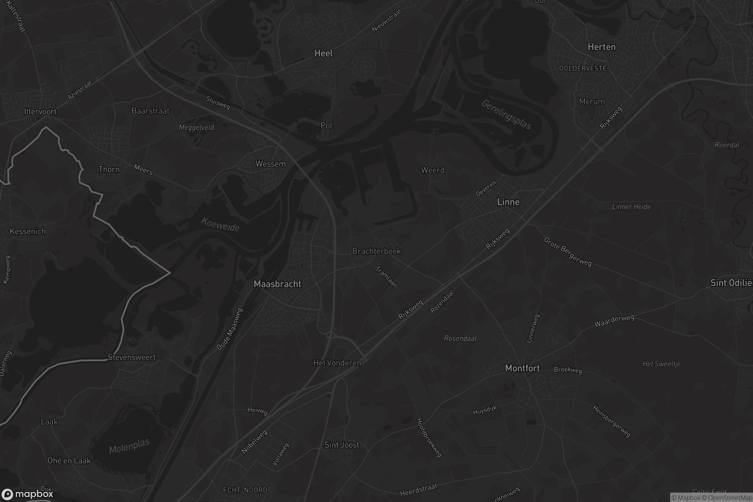 Kaart van Brachterbeek