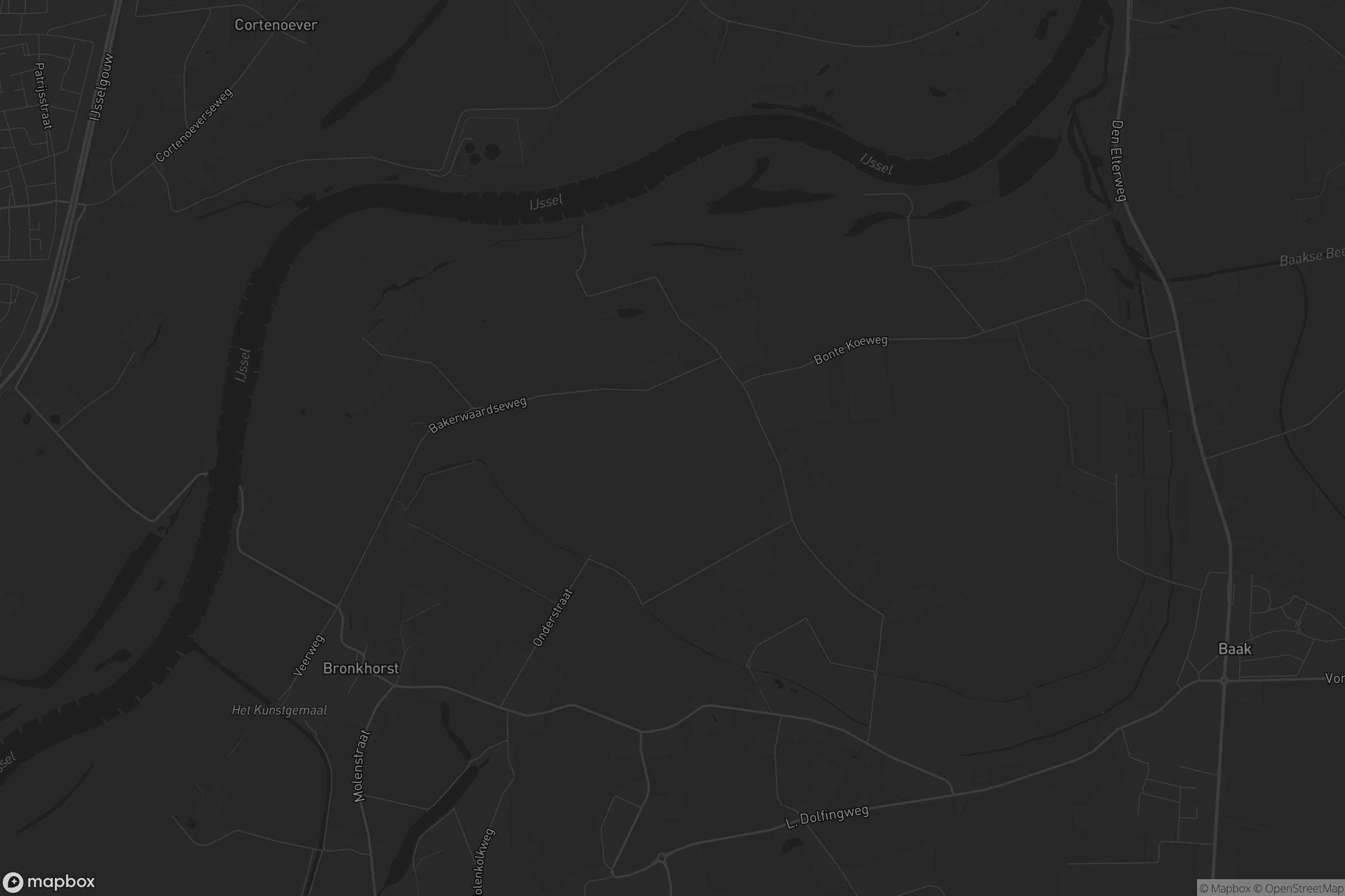 Kaart van Bronkhorst