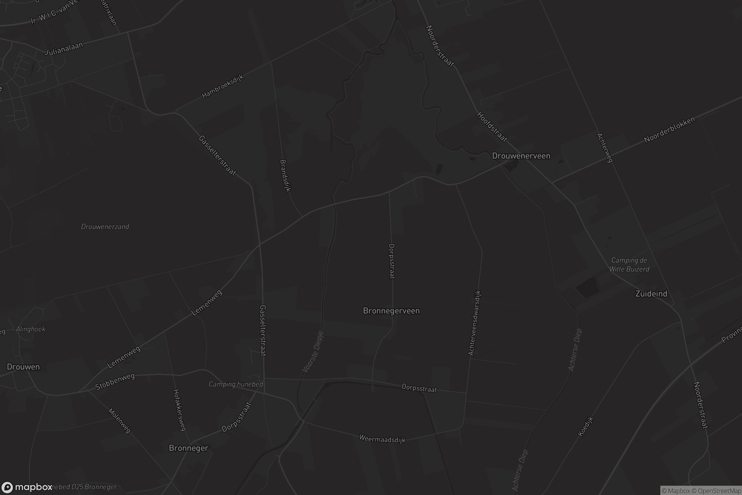 Kaart van Bronnegerveen