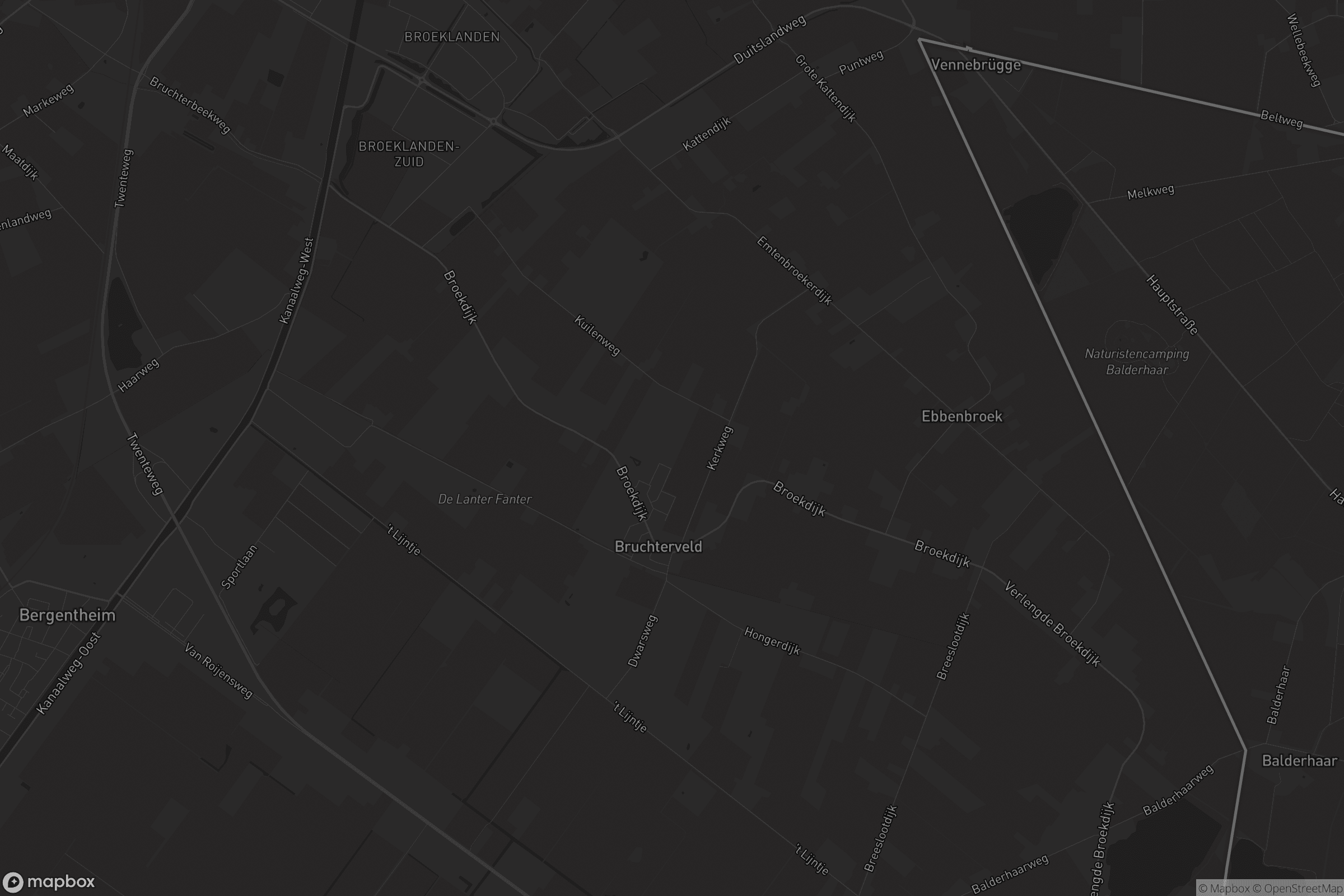 Kaart van Bruchterveld