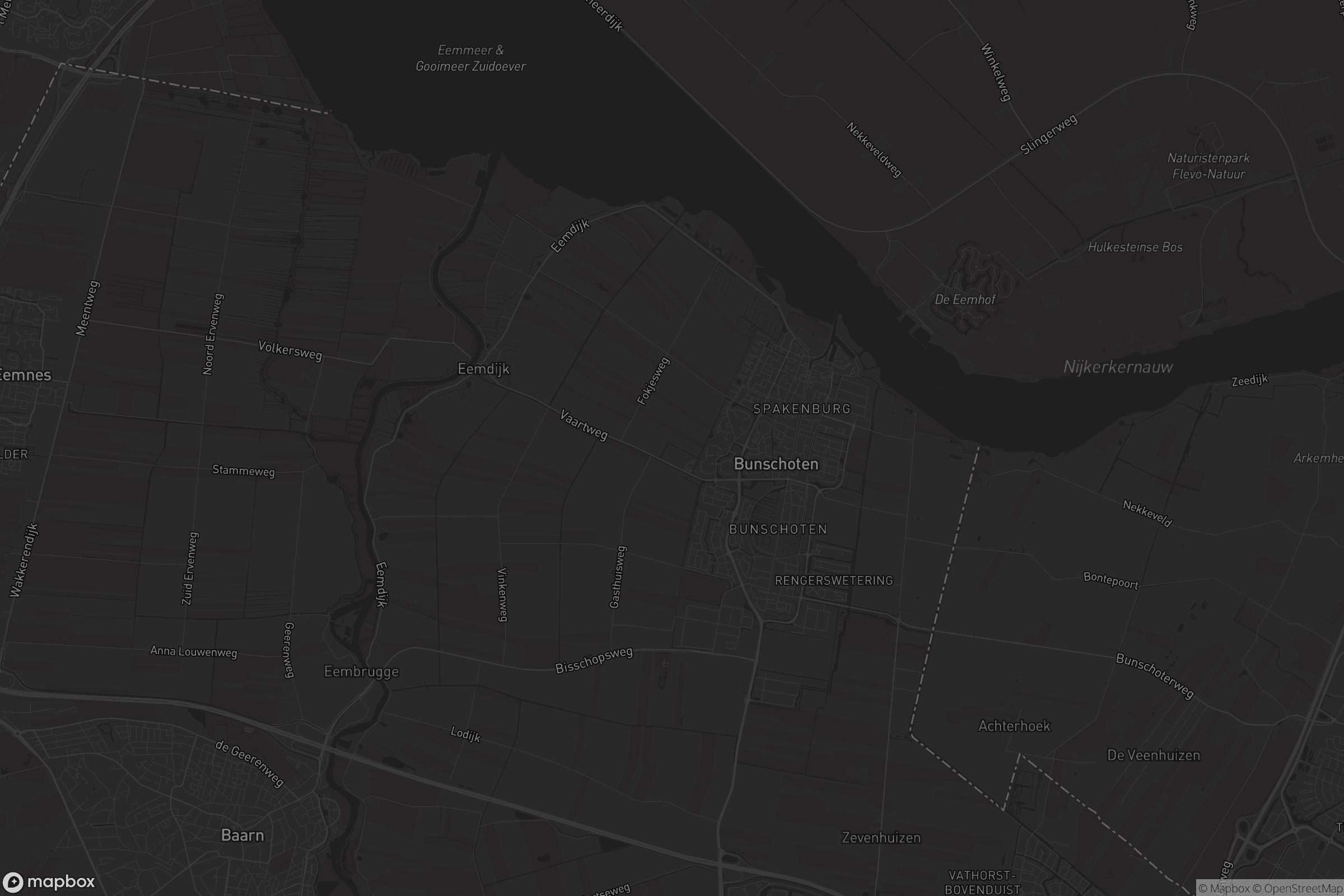 Kaart van Bunschoten