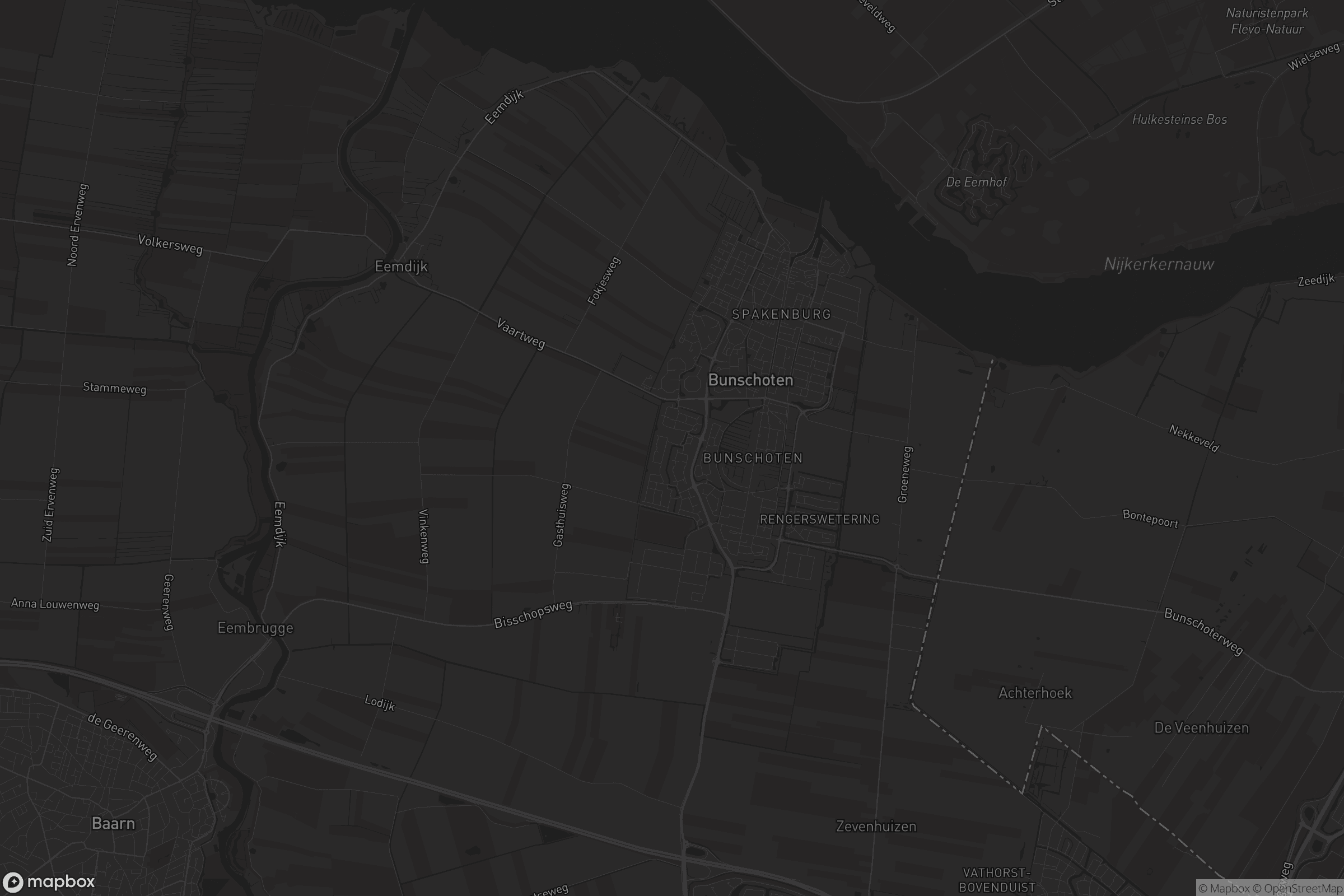 Kaart van Bunschoten-Spakenburg
