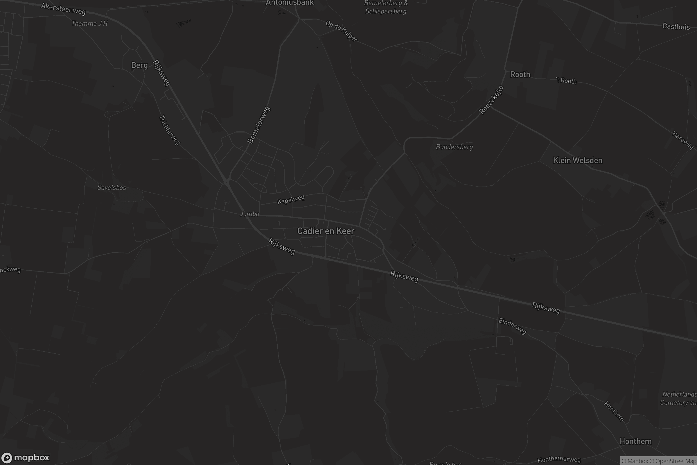 Kaart van Cadier en Keer