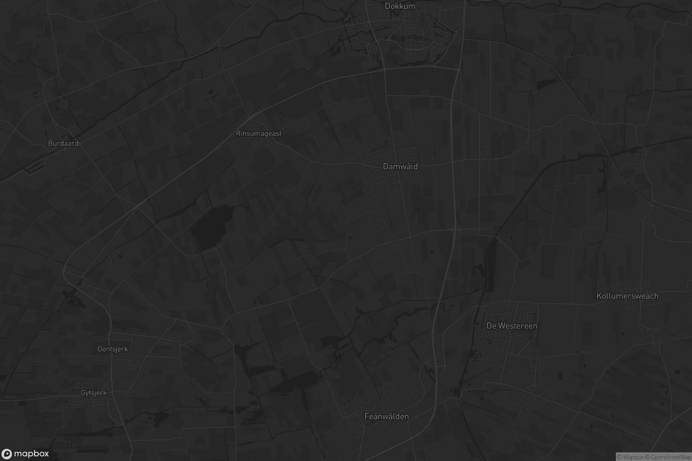 Kaart van Dantumadiel