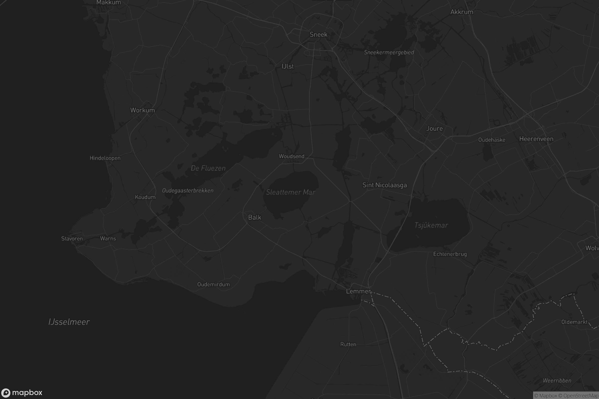 Kaart van De Fryske Marren