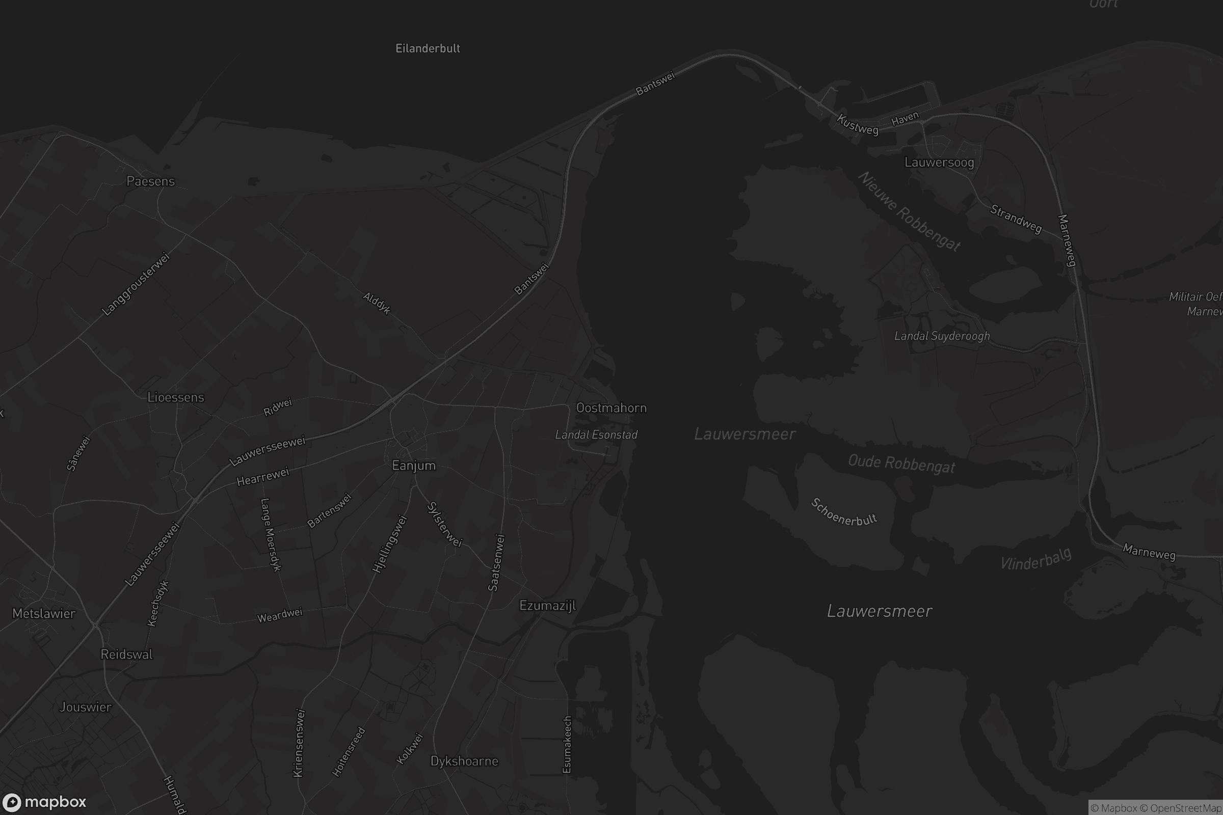 Kaart van De Skâns-Oostmahorn