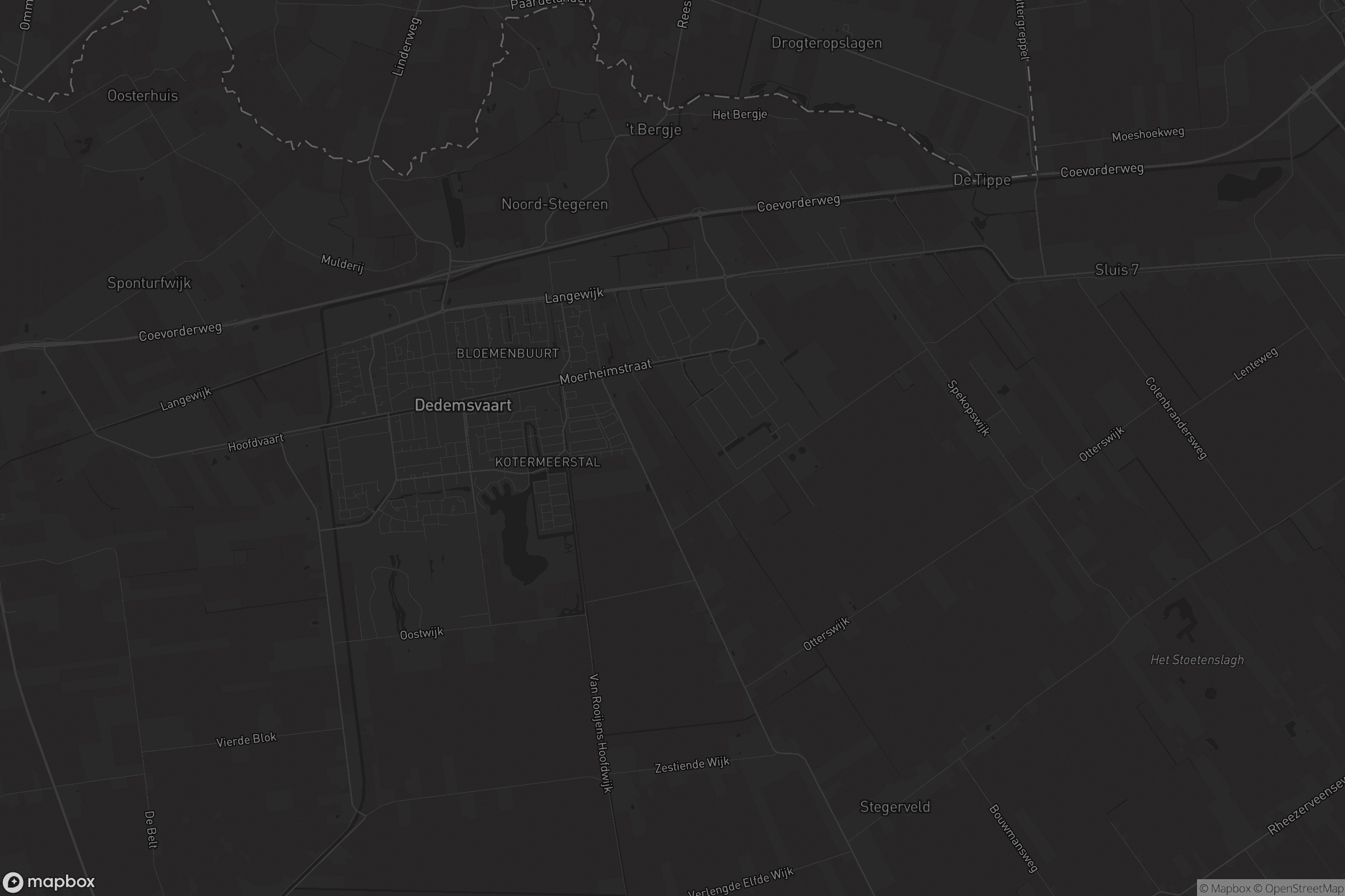 Kaart van Dedemsvaart