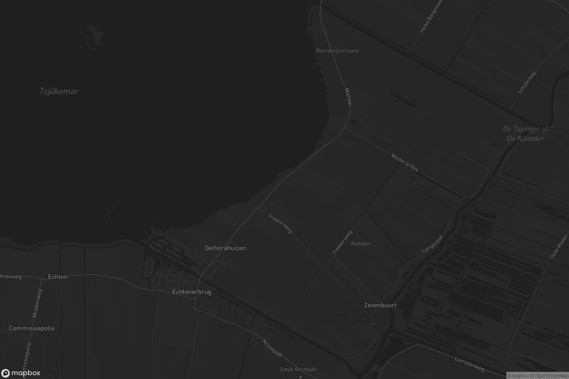 Kaart van Delfstrahuizen