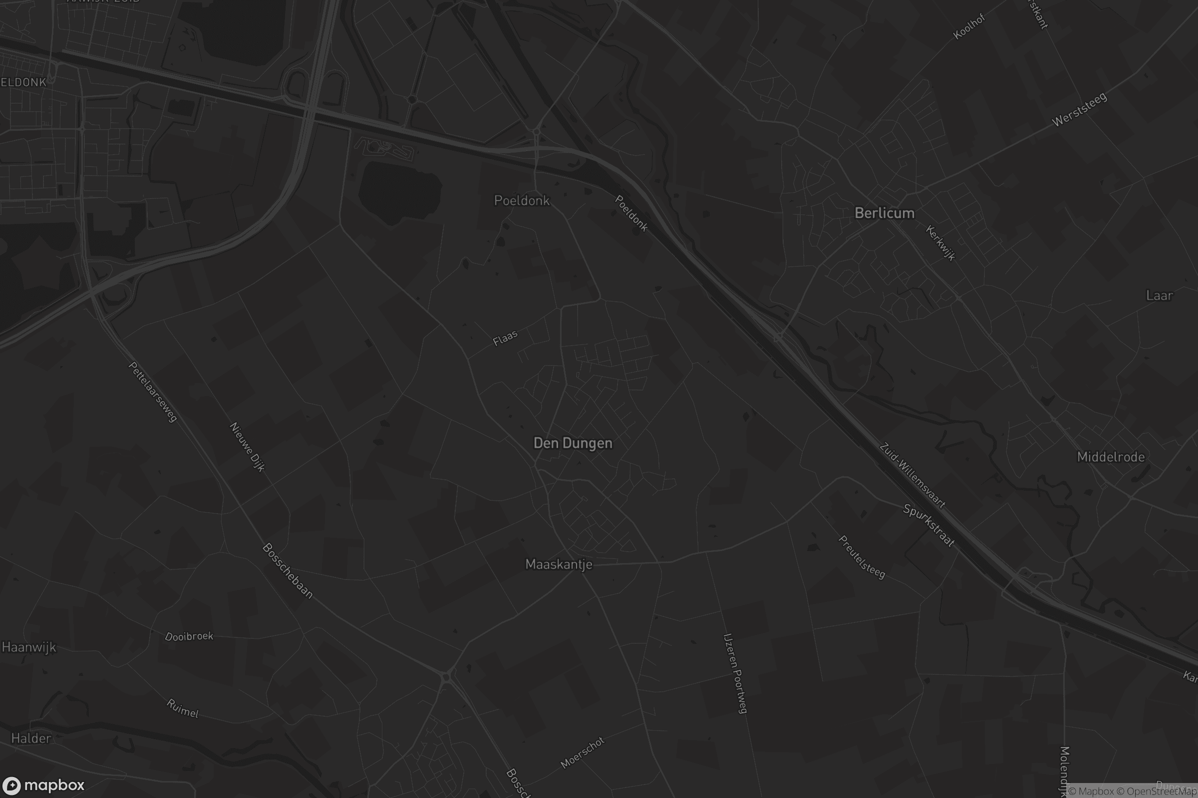 Kaart van Den Dungen